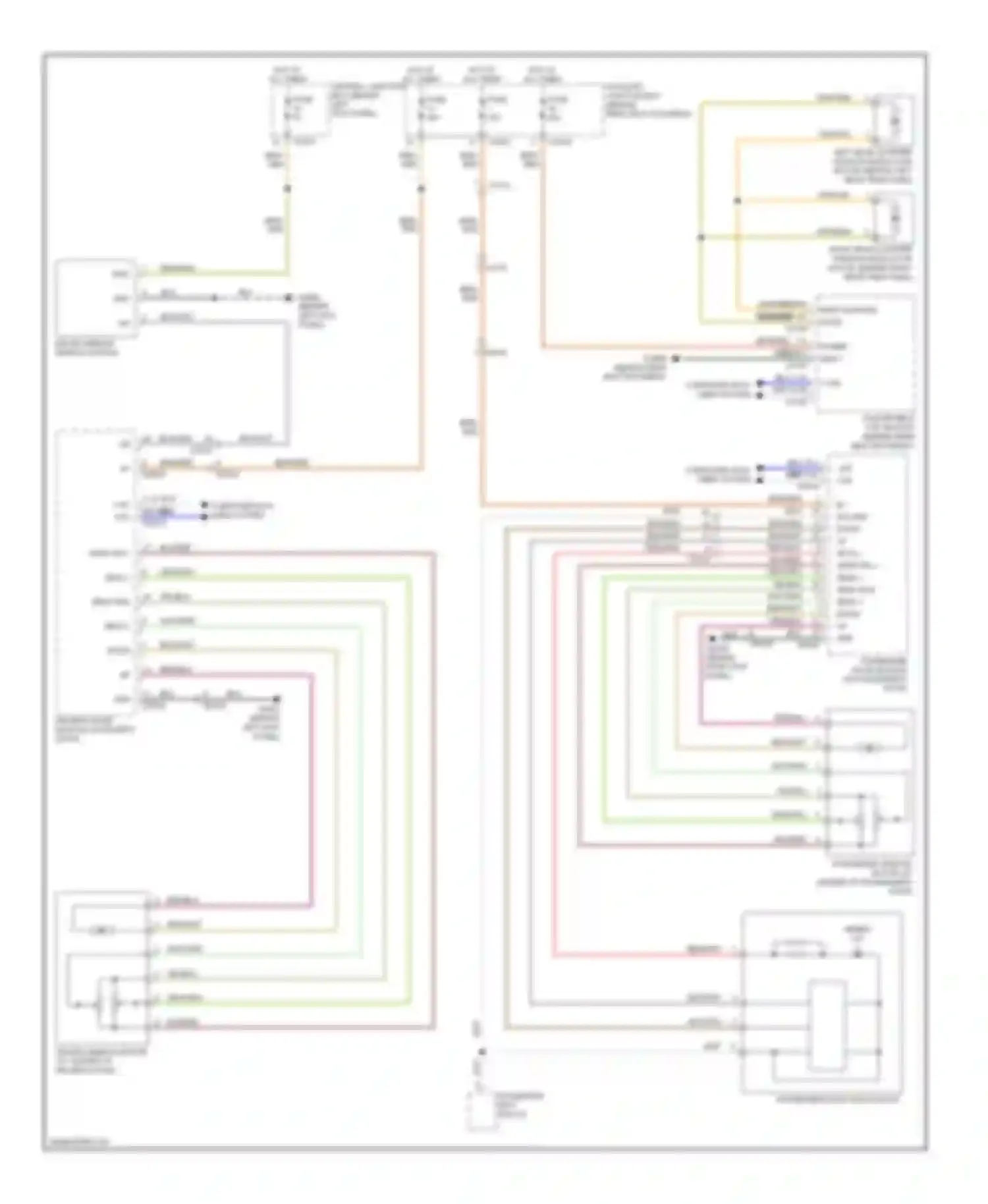 Wiring diagram convertible top module (behind rear for Jaguar XK II facelift 2 (2011-2014) (1 of 1)