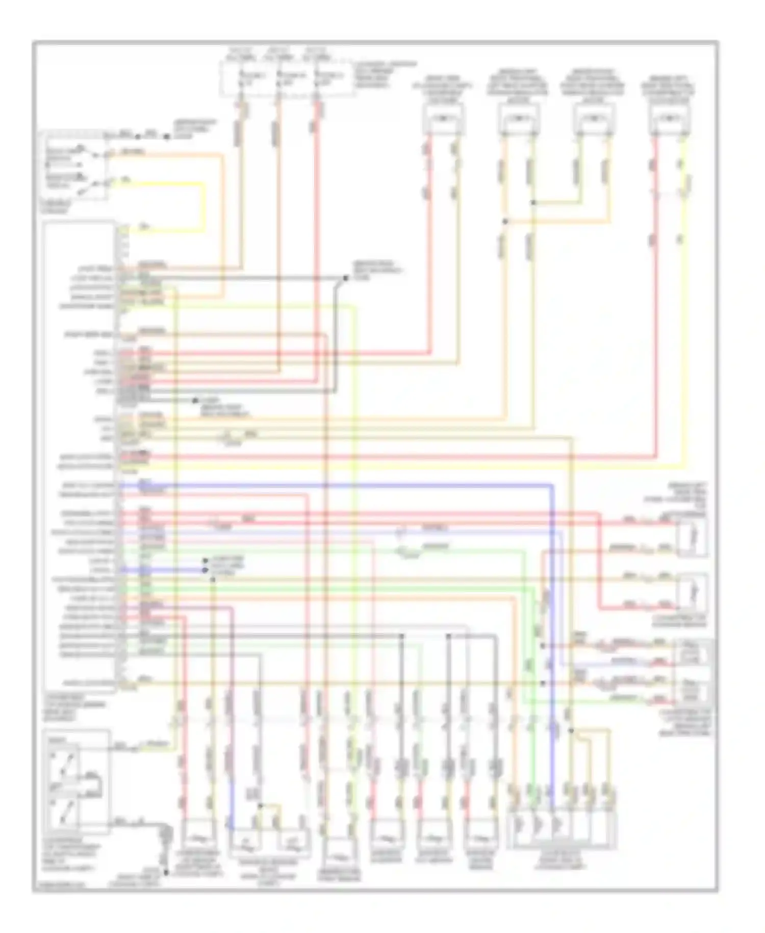 Wiring diagram main latch open main latch close for Jaguar XK II facelift 2 (2011-2014) (1 of 1)