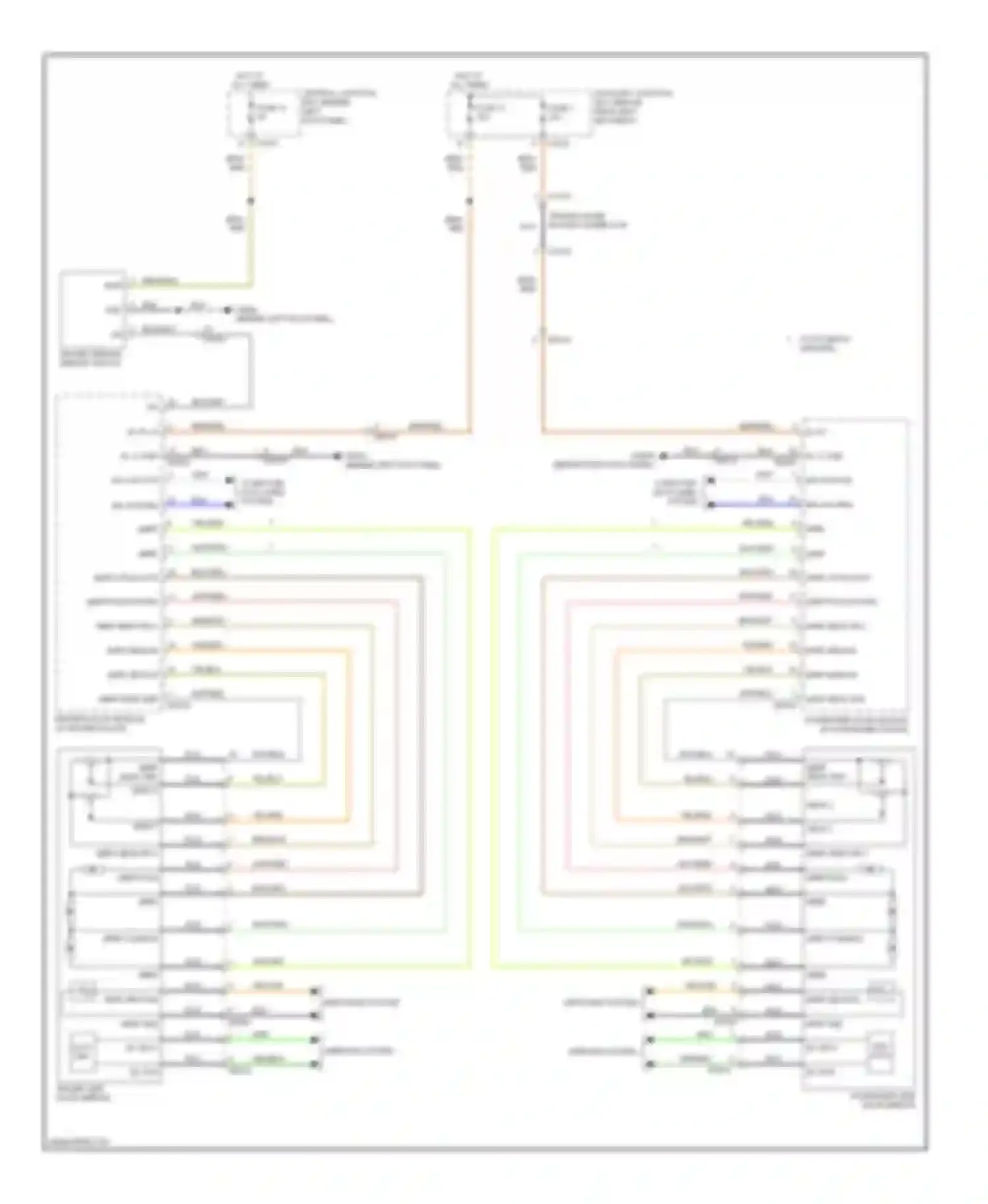 Wiring diagram w/ foldback mirrors for Jaguar XK II facelift 2 (2011-2014) (1 of 1)