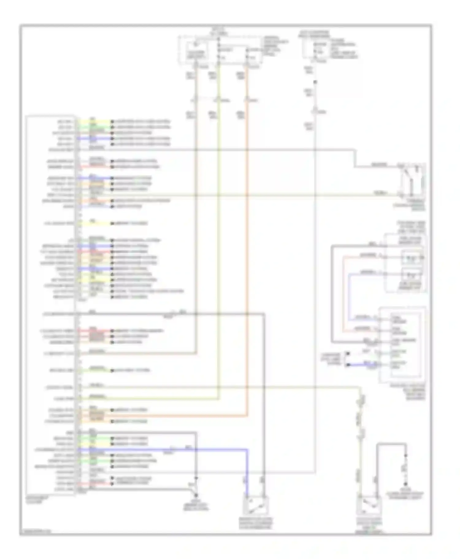 Wiring diagram wash wipe sw dimmer level for Jaguar XK II facelift 2 (2011-2014) (1 of 1)