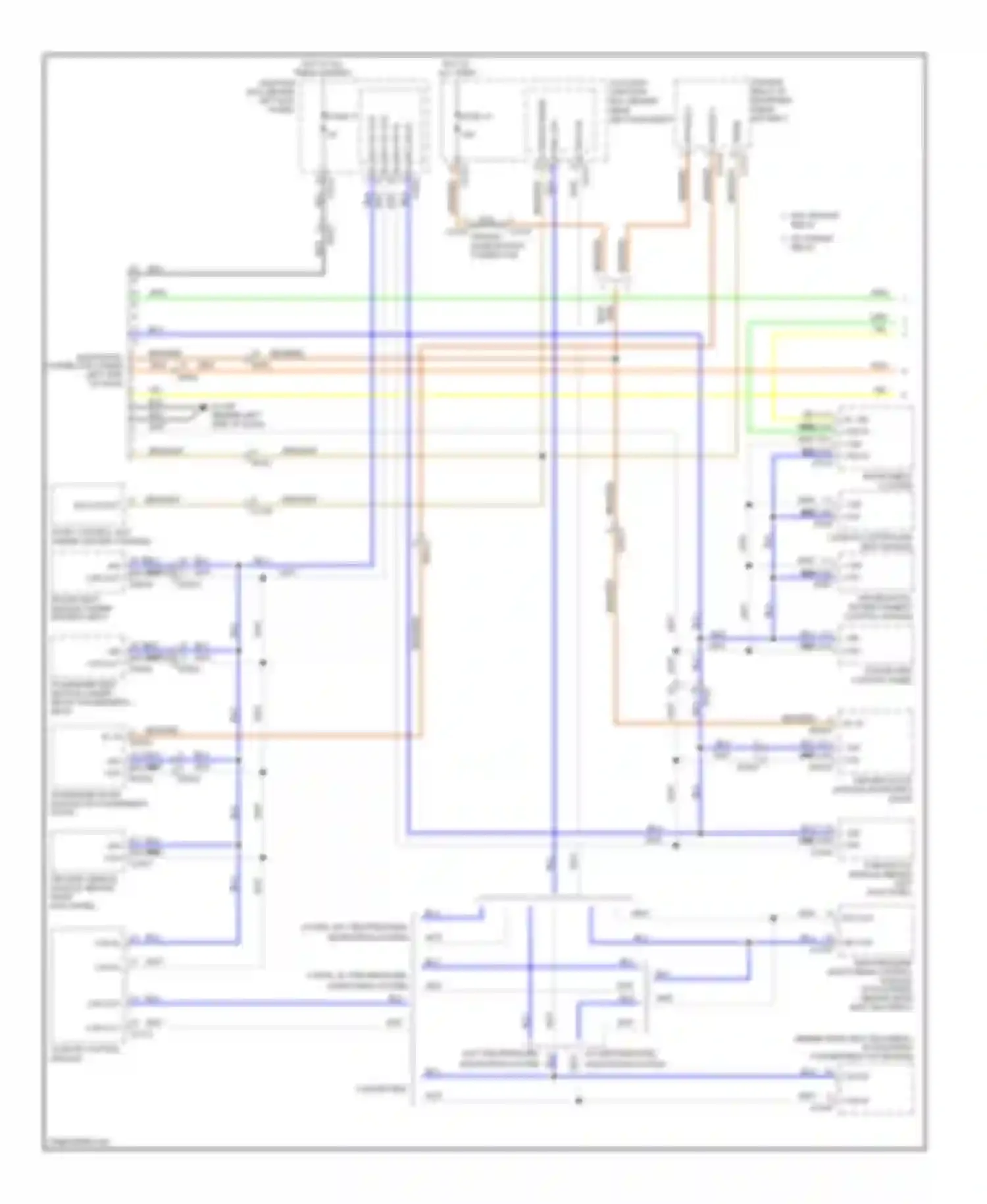 XK Jaguar II facelift (2009-2011): Diagnostic socket circuit (1 of 2)