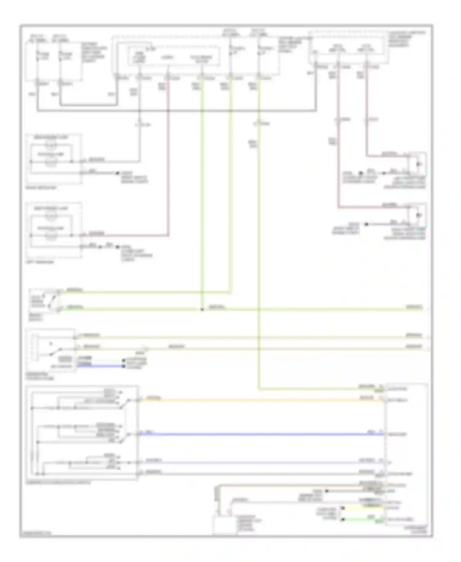 XK Jaguar II facelift (2009-2011): Exterior lamps circuit (1 of 2)