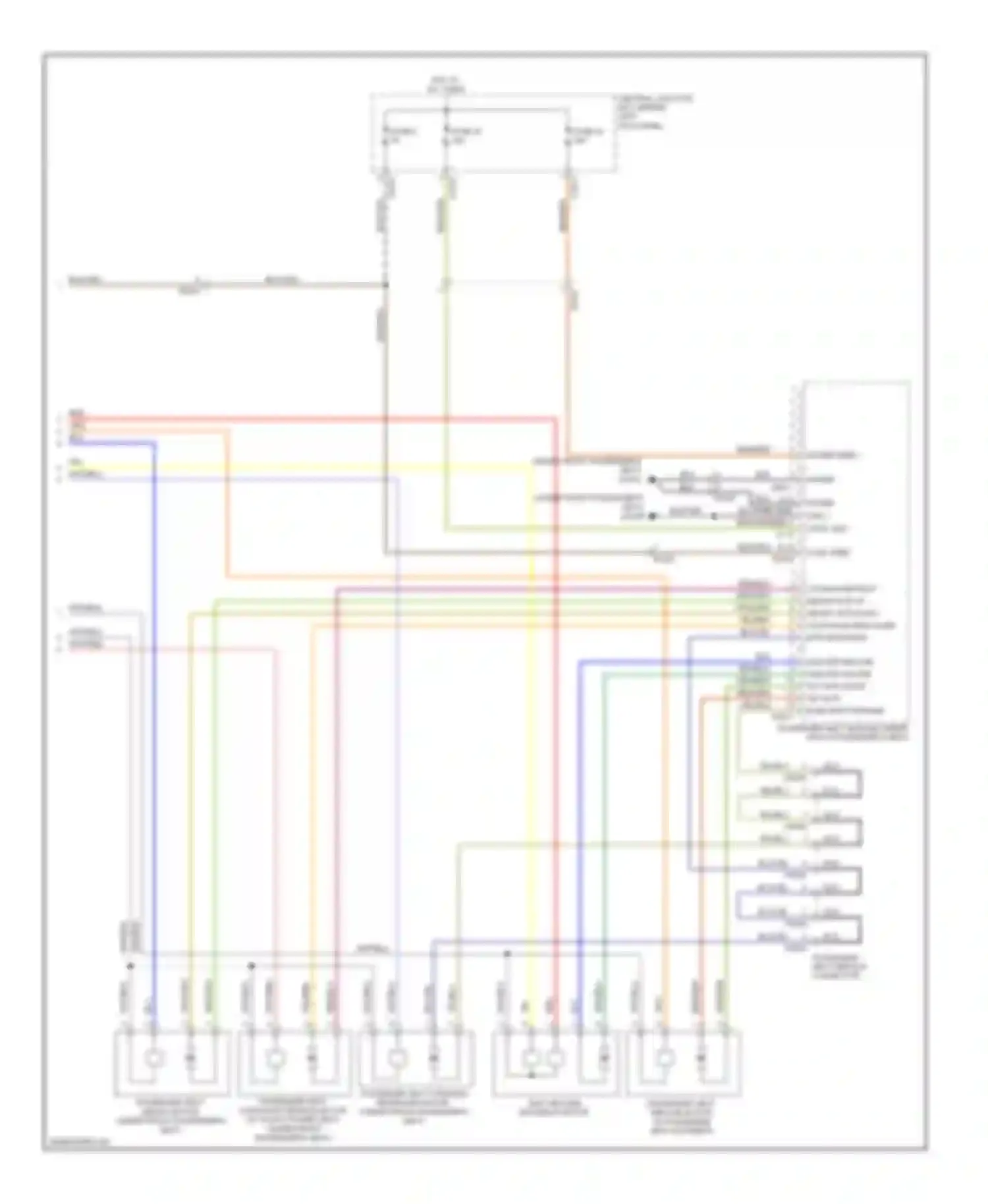XK Jaguar II facelift (2009-2011): Passenger"s memory seat circuit (2 of 2)