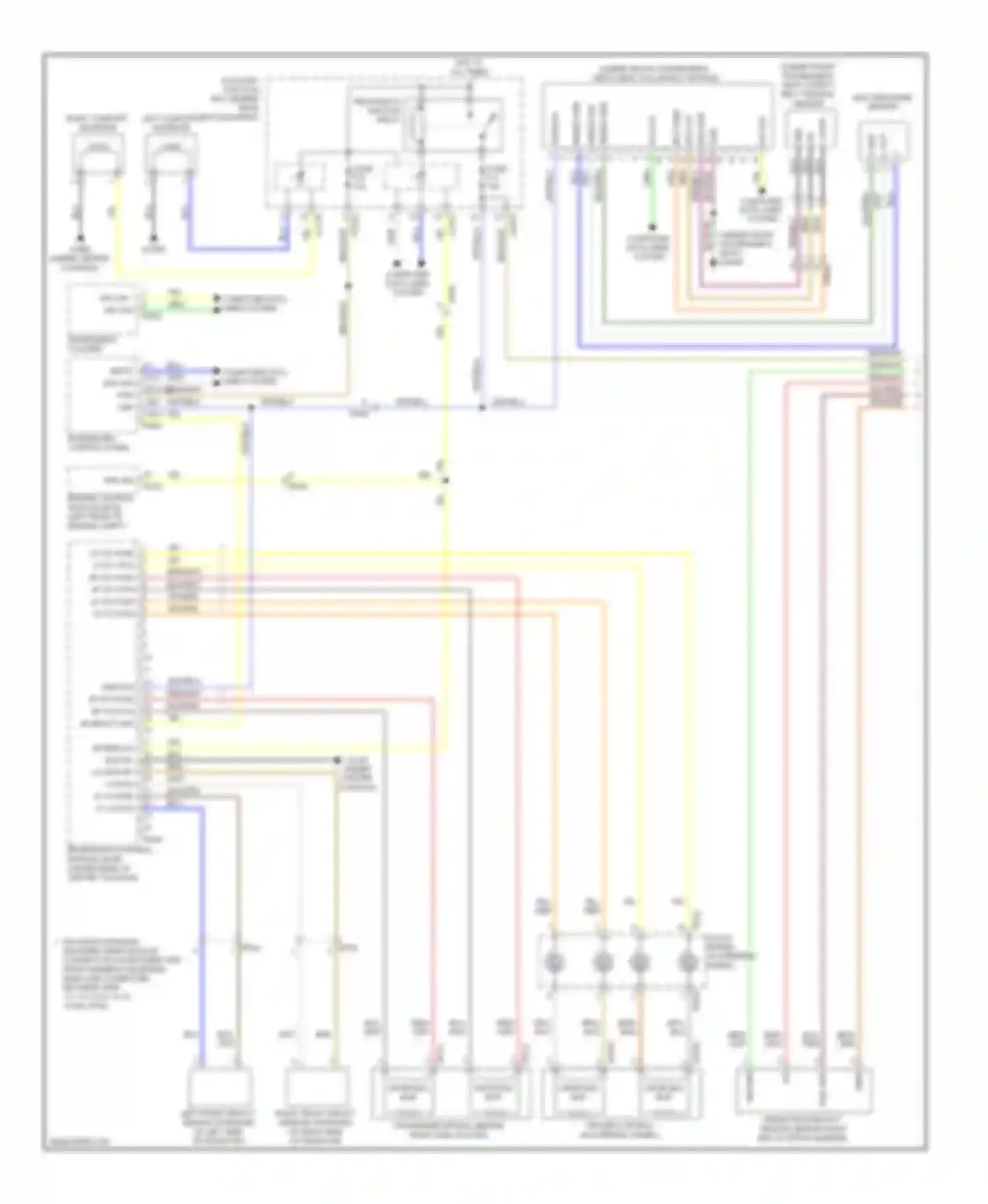 XK Jaguar II facelift (2009-2011): Supplemental restraints circuit (1 of 2)