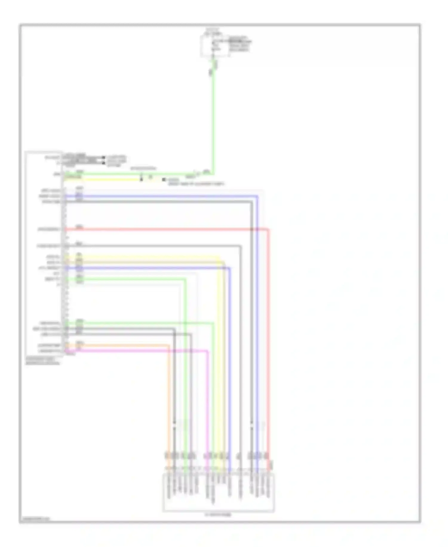 Wiring diagram av input panel for Jaguar XK II facelift (2009-2011) (1 of 1)