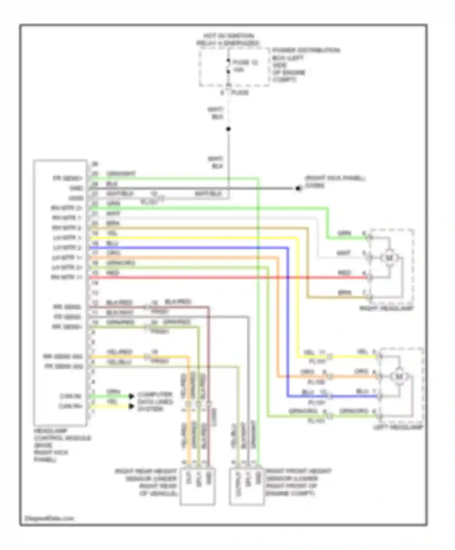 Wiring diagram blk for Jaguar XK II facelift (2009-2011) (29 of 69)