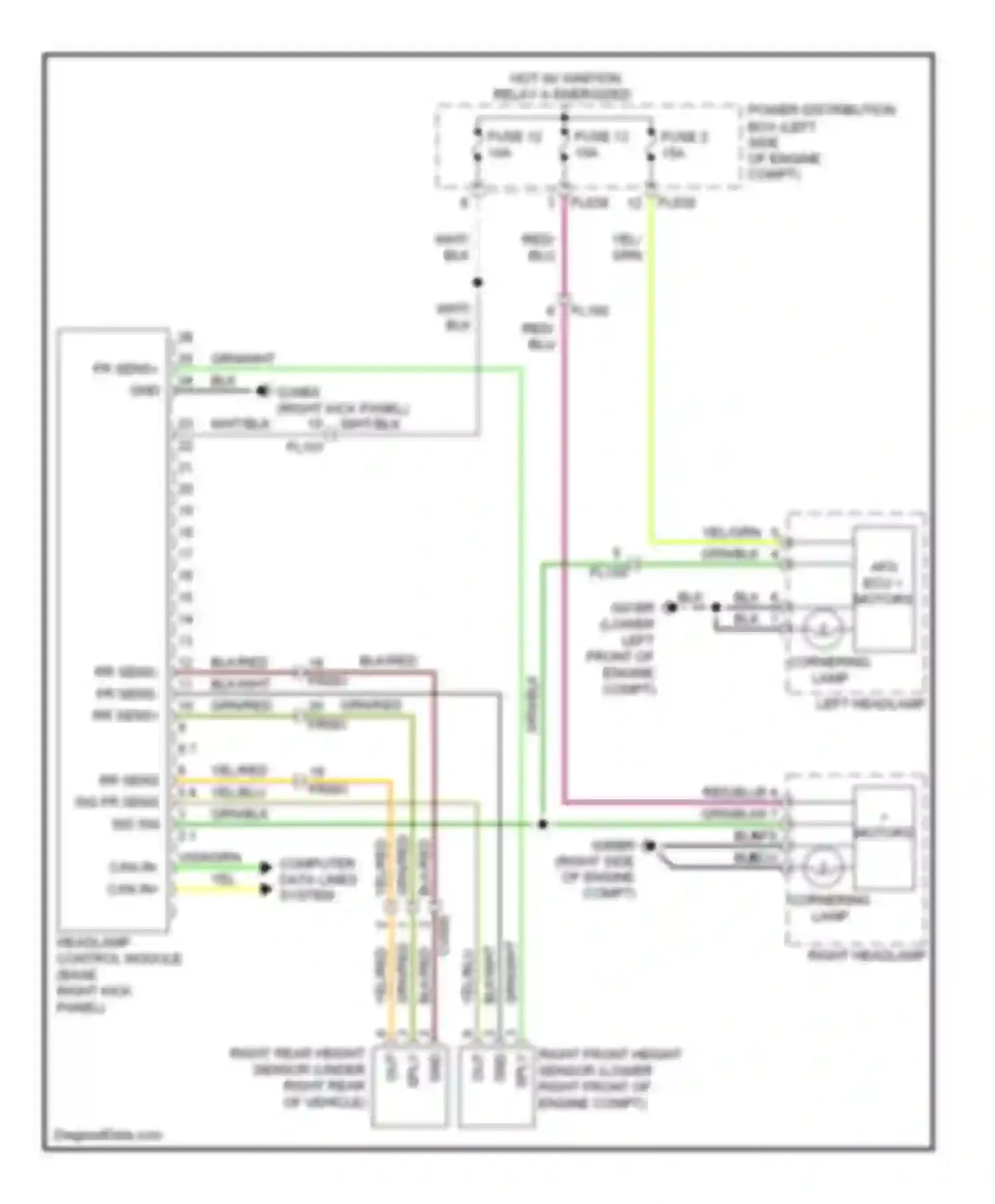 Wiring diagram blk for Jaguar XK II facelift (2009-2011) (28 of 69)