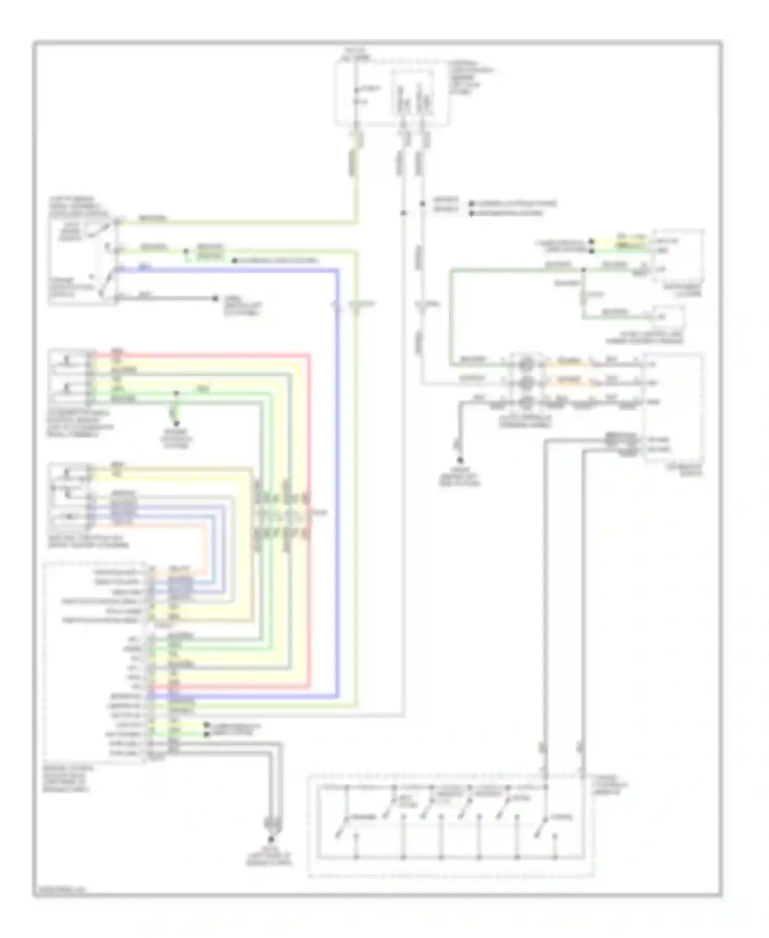 Wiring diagram blu/grn for Jaguar XK II facelift (2009-2011) (1 of 2)