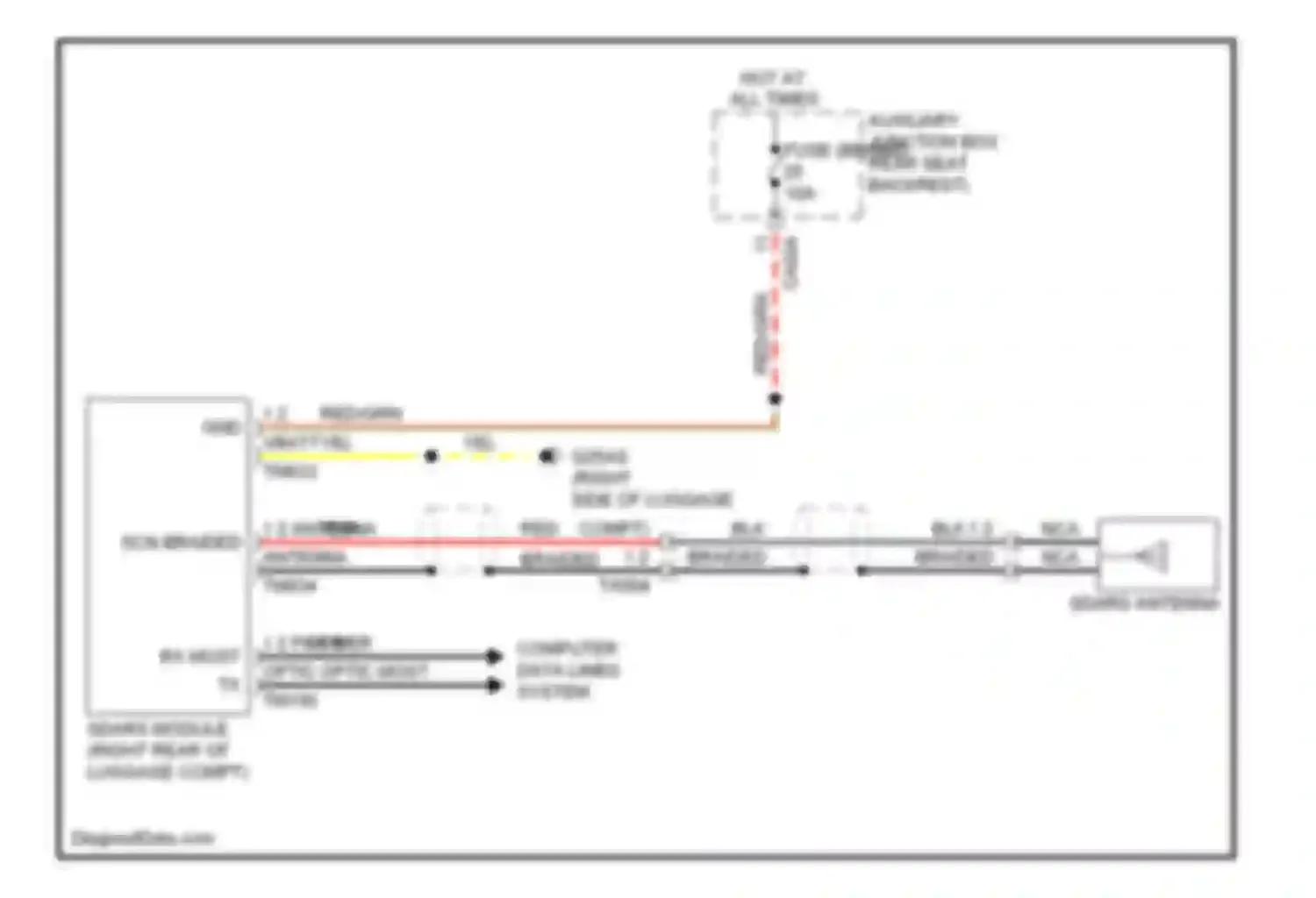 Wiring diagram computer data lines system for Jaguar XK II facelift (2009-2011) (39 of 50)