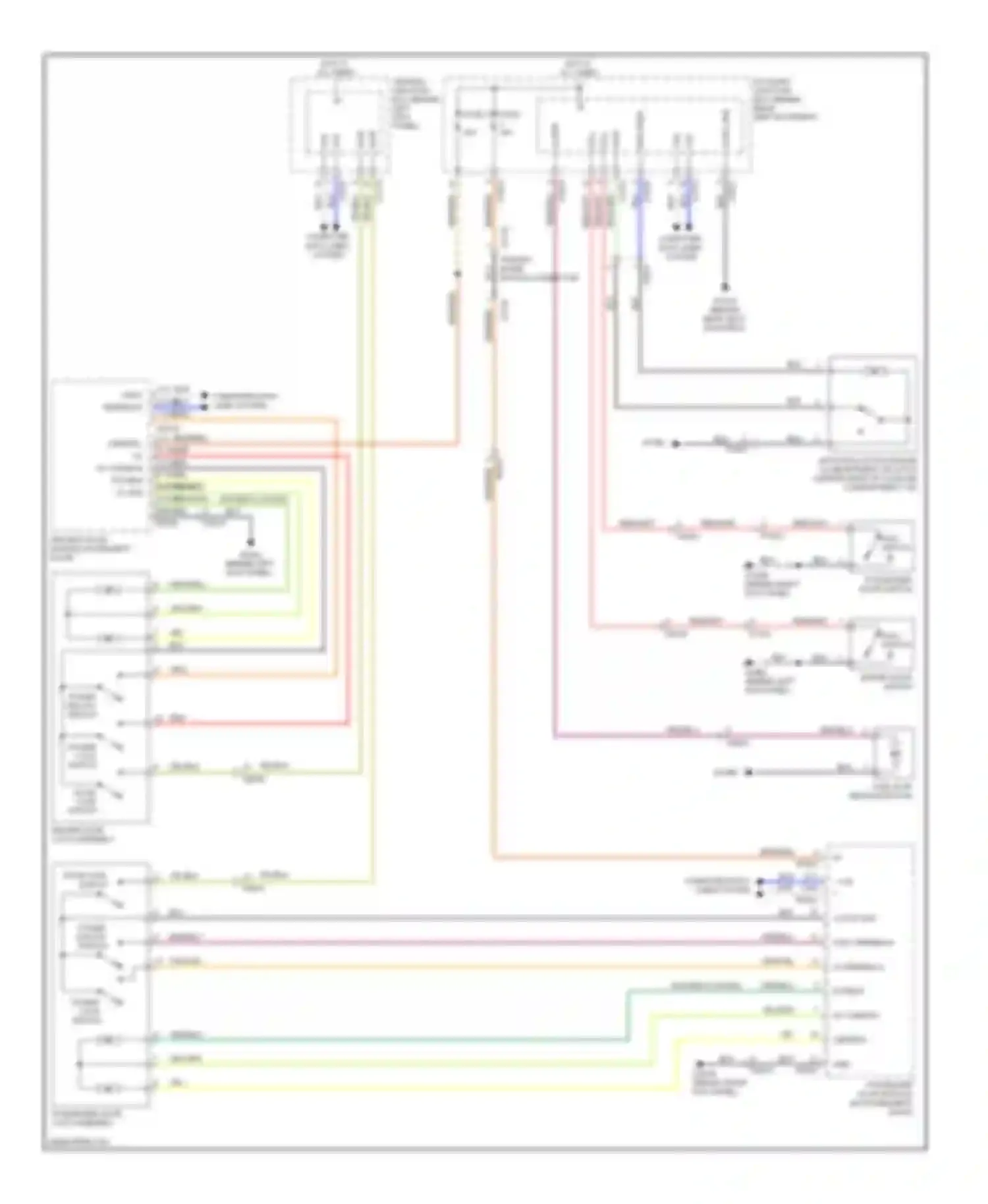 Wiring diagram door ajar switch for Jaguar XK II facelift (2009-2011) (3 of 3)