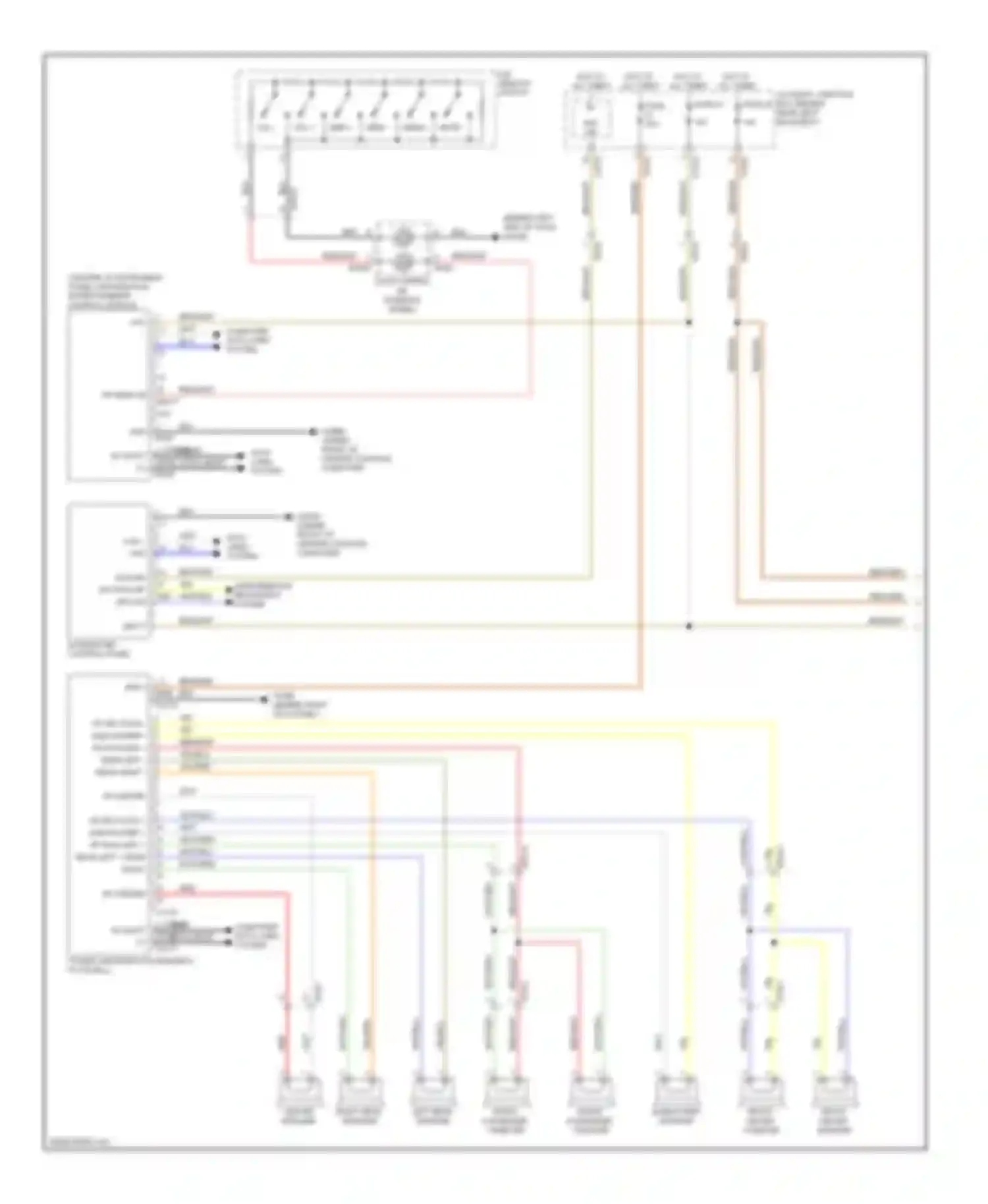 Wiring diagram front driver speaker for Jaguar XK II facelift (2009-2011) (1 of 1)