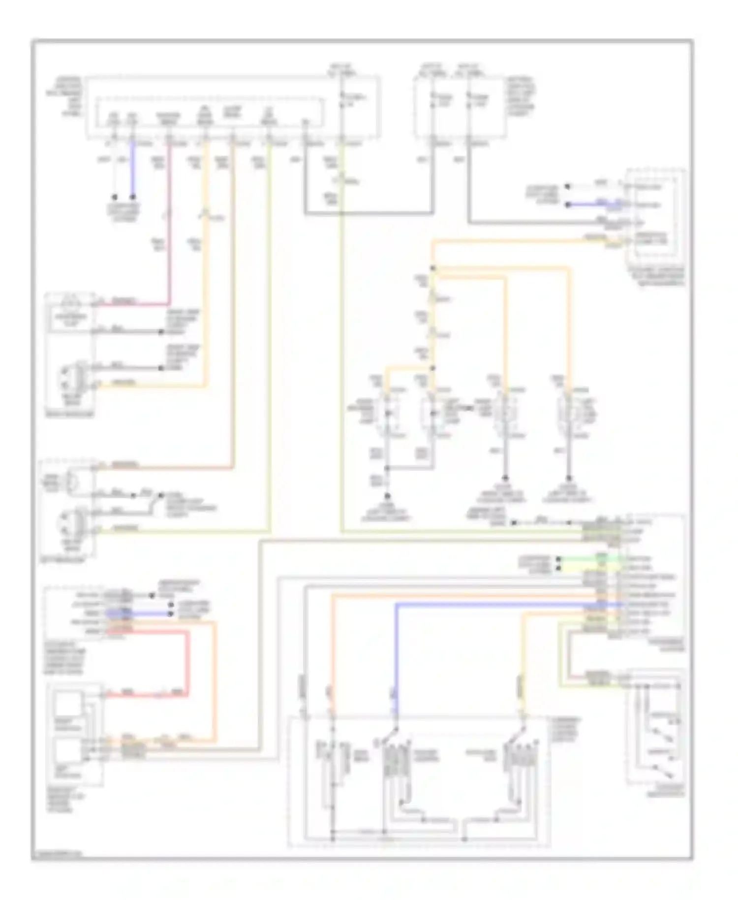 Wiring diagram left headlamp for Jaguar XK II facelift (2009-2011) (3 of 5)