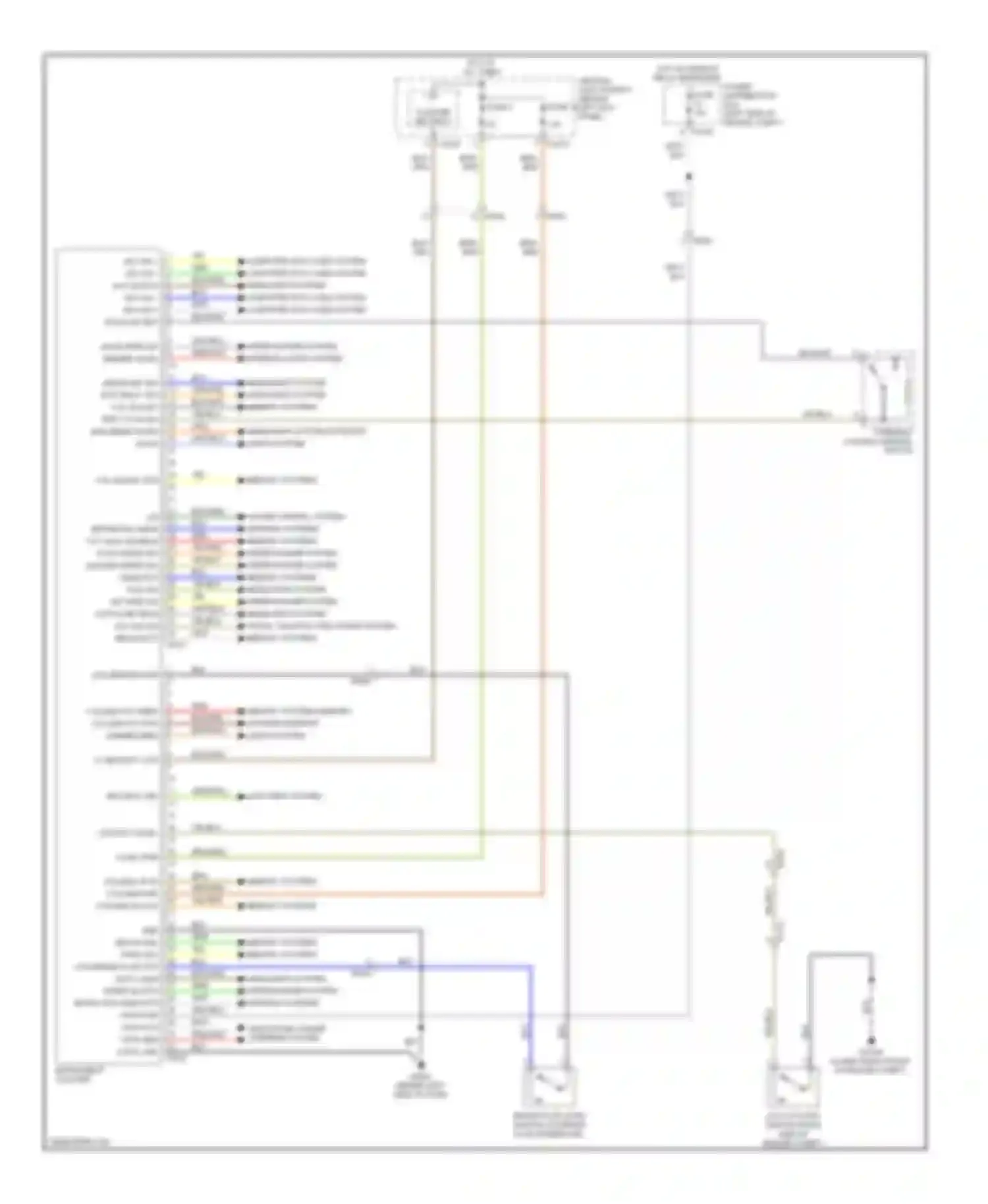 Wiring diagram memory systems for Jaguar XK II facelift (2009-2011) (1 of 1)
