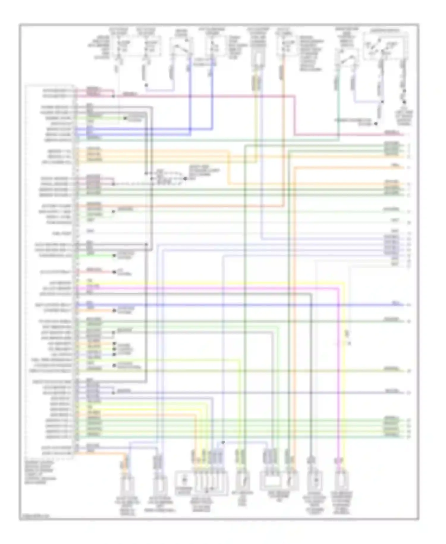 XKR Jaguar I facelift (2004-2006): Wiring diagram engine performance 4.2l (1 of 4)