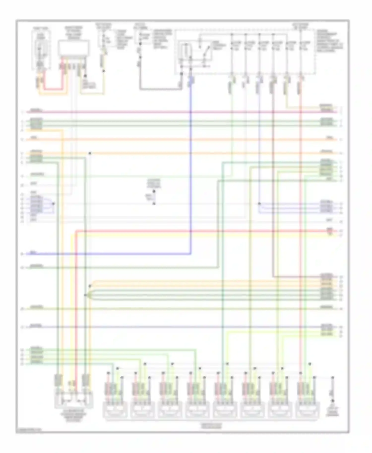 XKR Jaguar I facelift (2004-2006): Wiring diagram engine performance 4.2l (2 of 4)