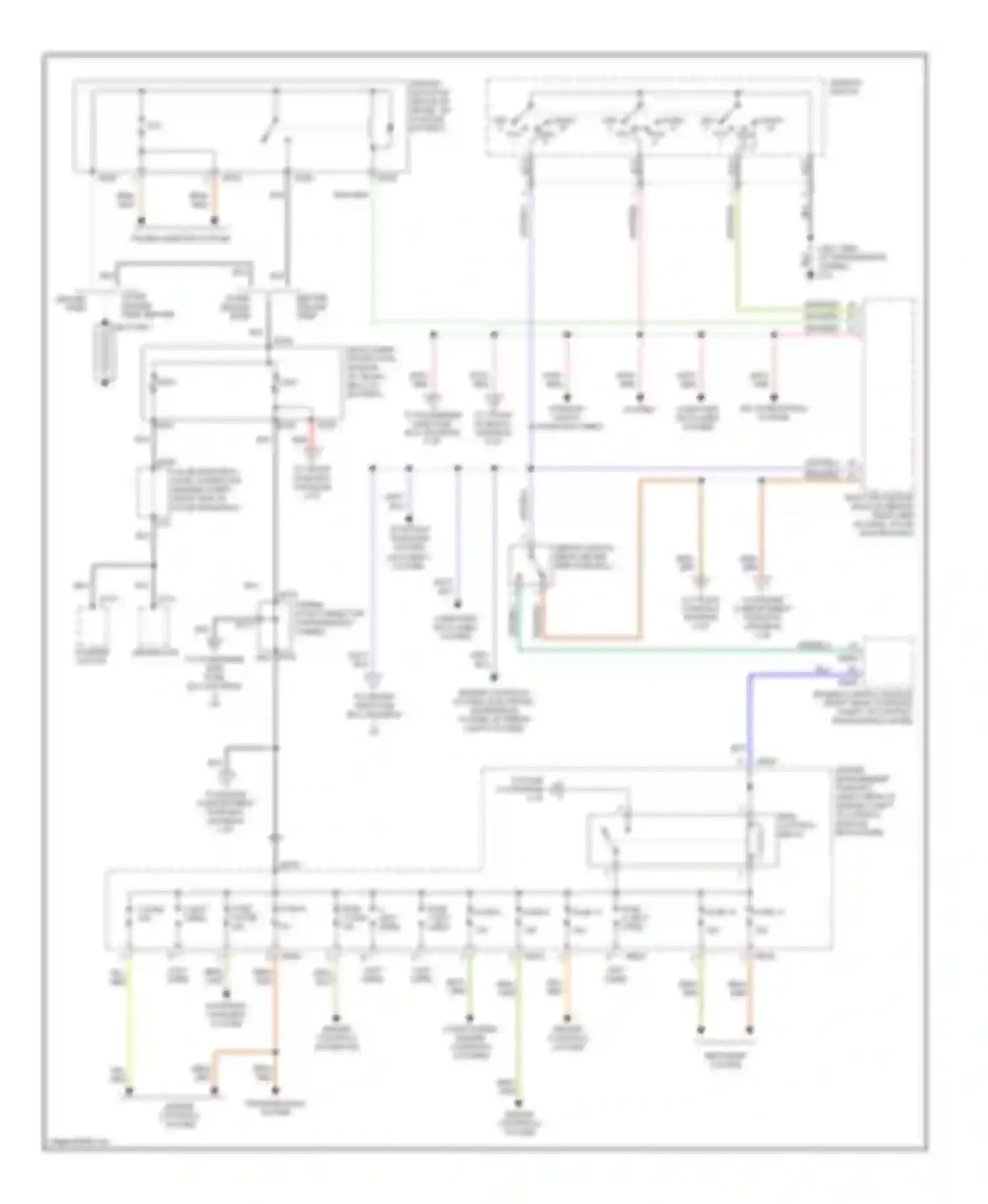 XKR Jaguar I facelift (2004-2006): Power distribution circuit (1 of 6)