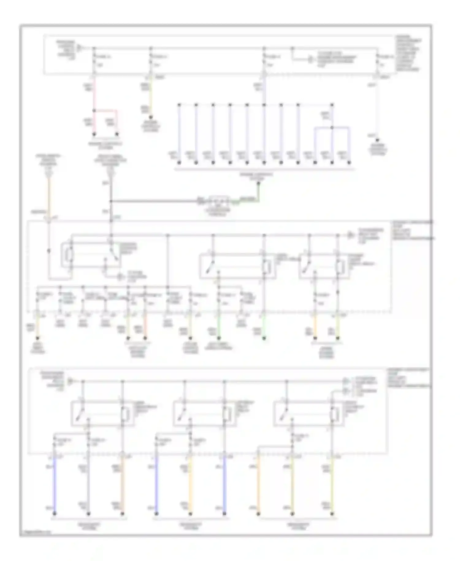 XKR Jaguar I facelift (2004-2006): Power distribution circuit (2 of 6)