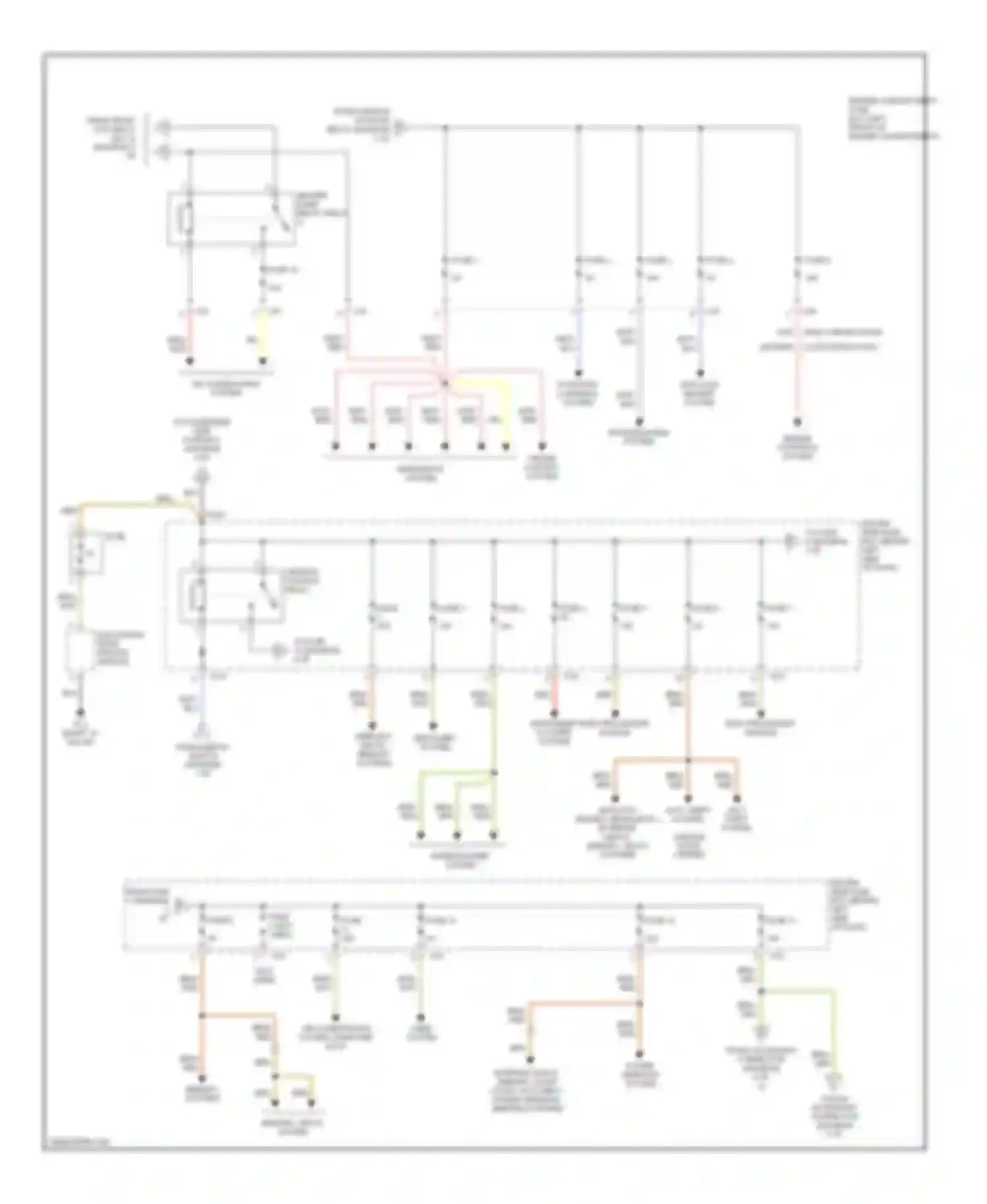XKR Jaguar I facelift (2004-2006): Power distribution circuit (3 of 6)