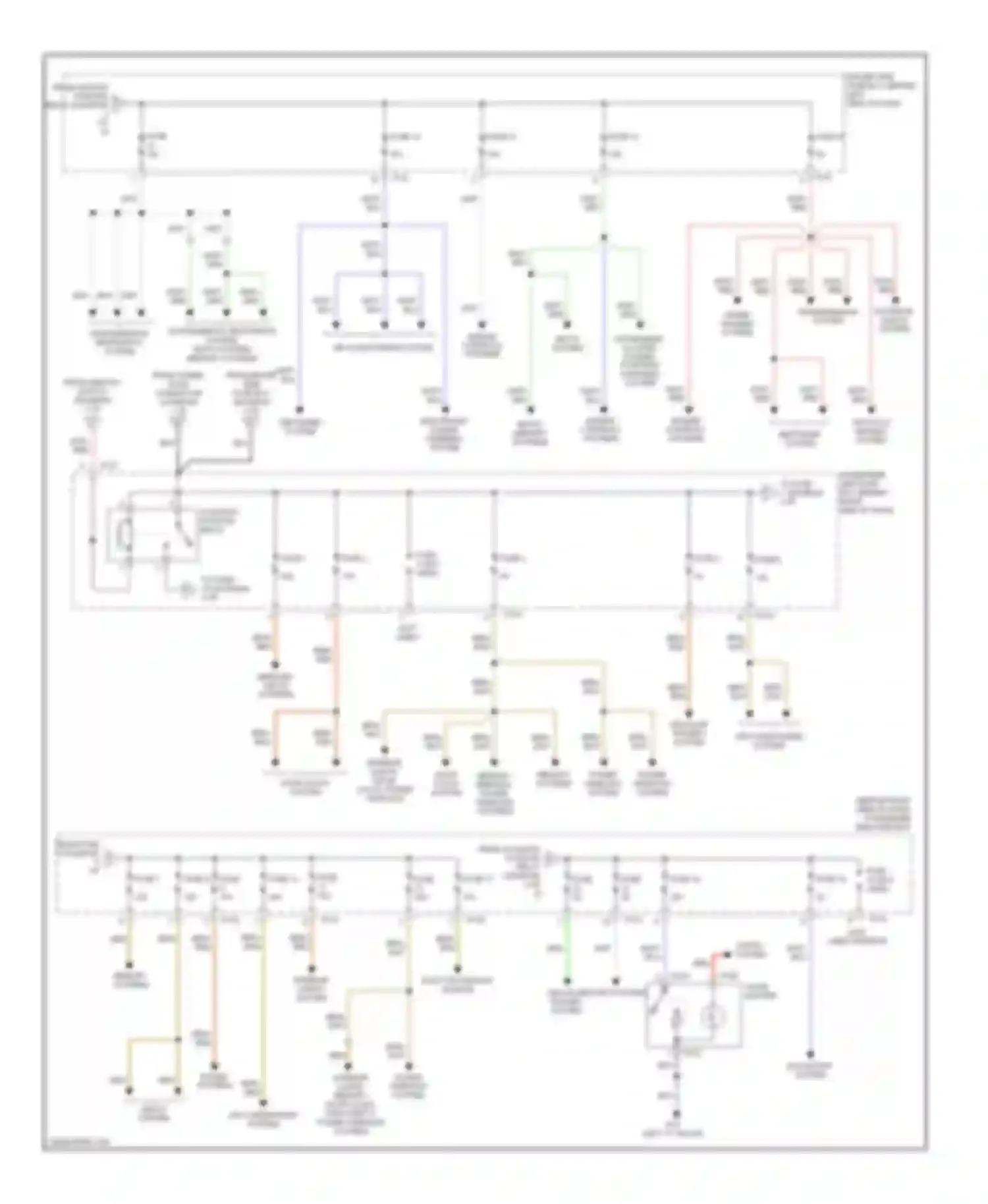 XKR Jaguar I facelift (2004-2006): Power distribution circuit (4 of 6)