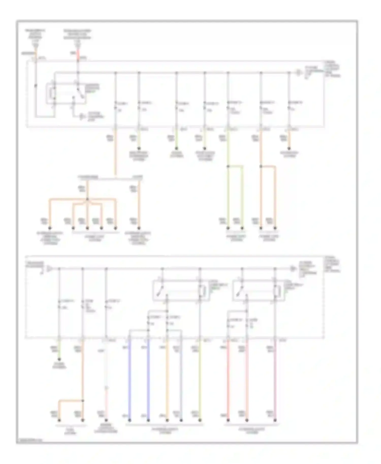 XKR Jaguar I facelift (2004-2006): Power distribution circuit (5 of 6)