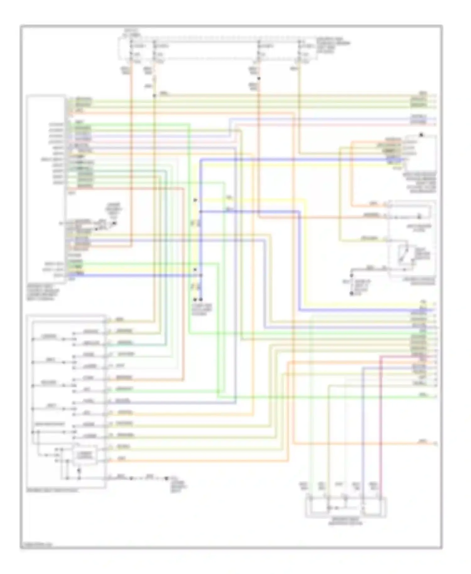XKR Jaguar I facelift (2004-2006): Driver power seat circuit (1 of 2)