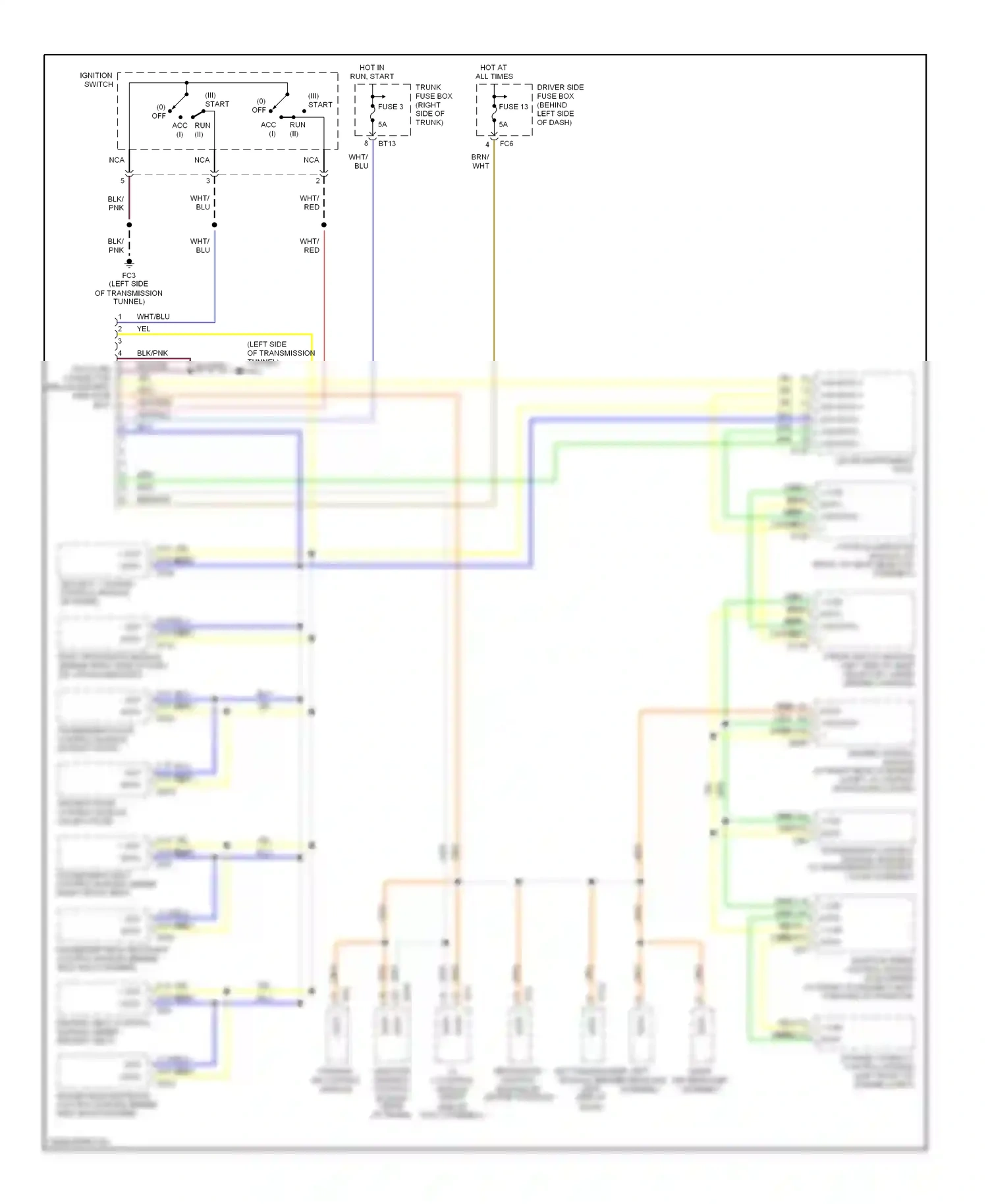 Jaguar XKR I facelift (2004-2006) data wiring diagram  (2 of 3)