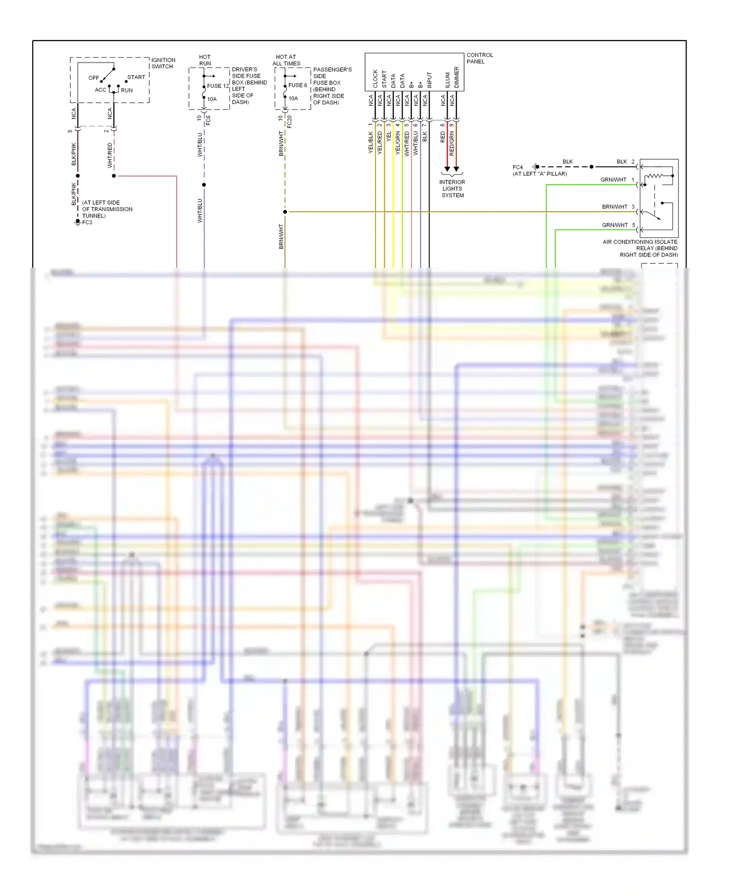Jaguar XKR I facelift (2004-2006) data wiring diagram  (1 of 3)