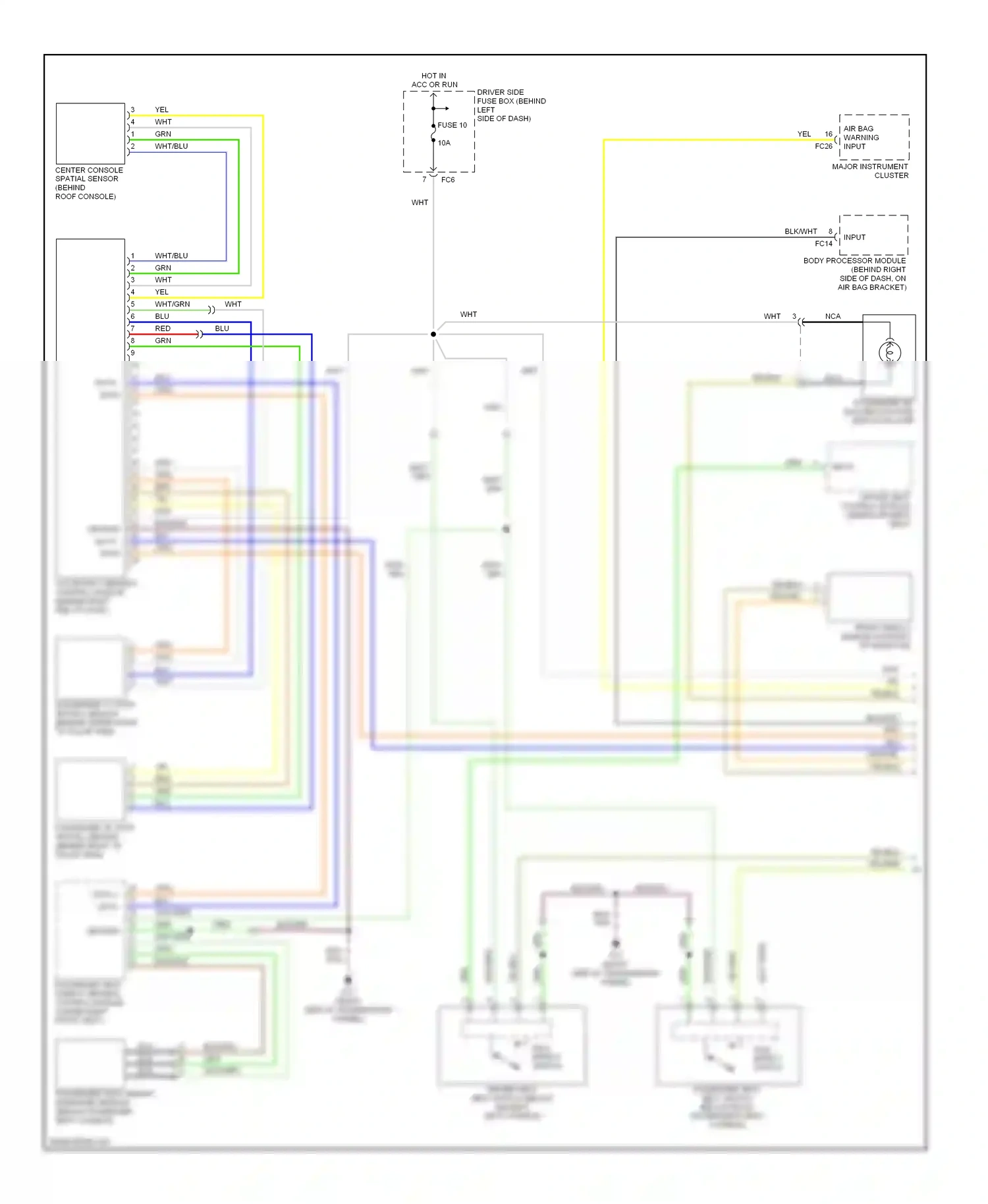 Jaguar XKR I facelift (2004-2006) input wiring diagram  (10 of 10)