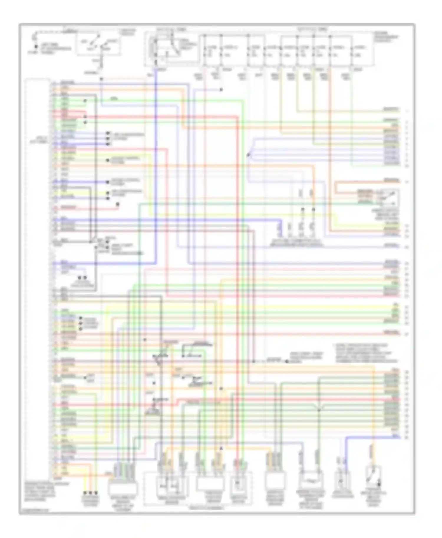 XKR Jaguar I (1998-2004): Wiring diagram engine performance 4.0ls (1 of 4)