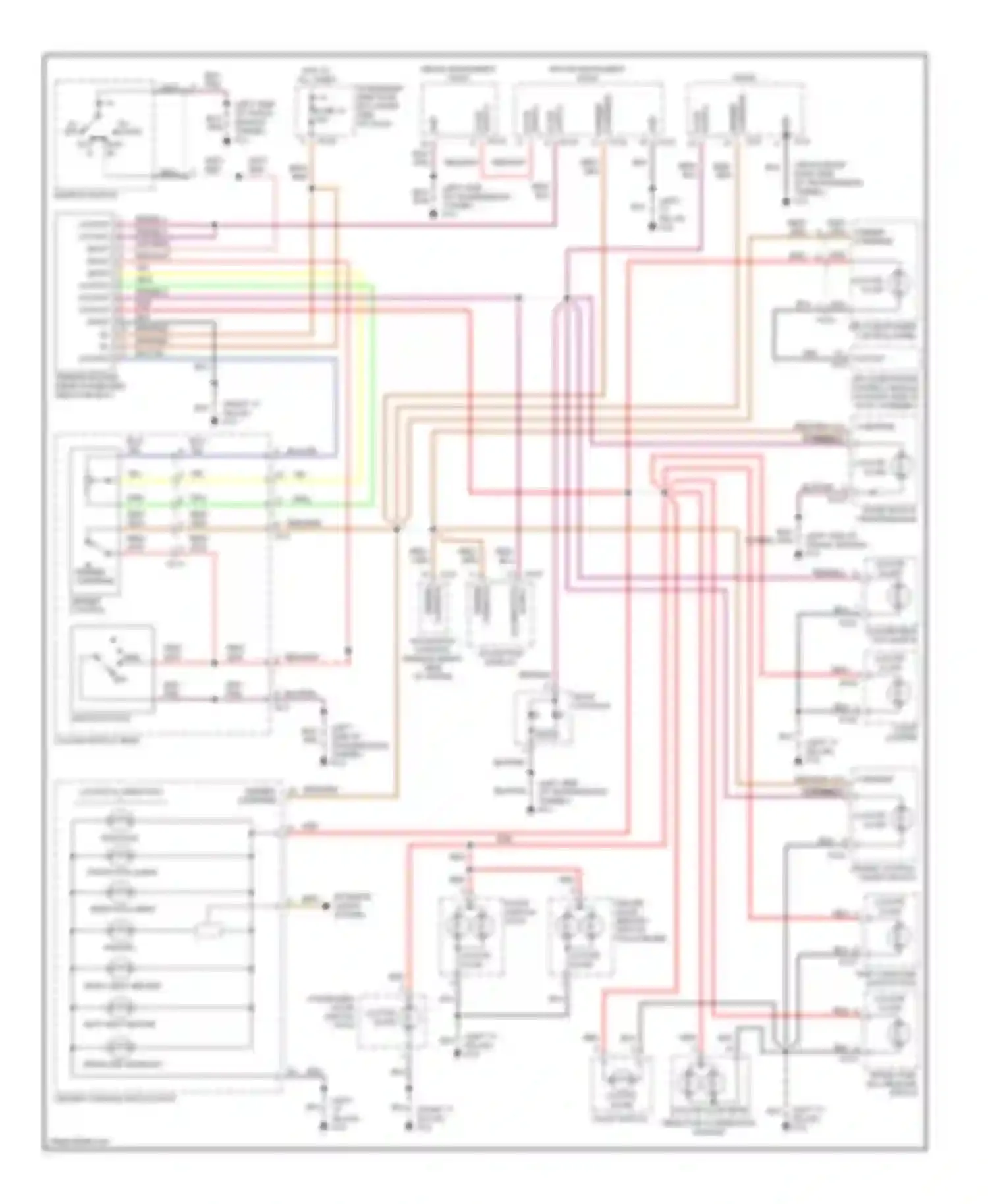 XKR Jaguar I (1998-2004): Instrument illumination circuit