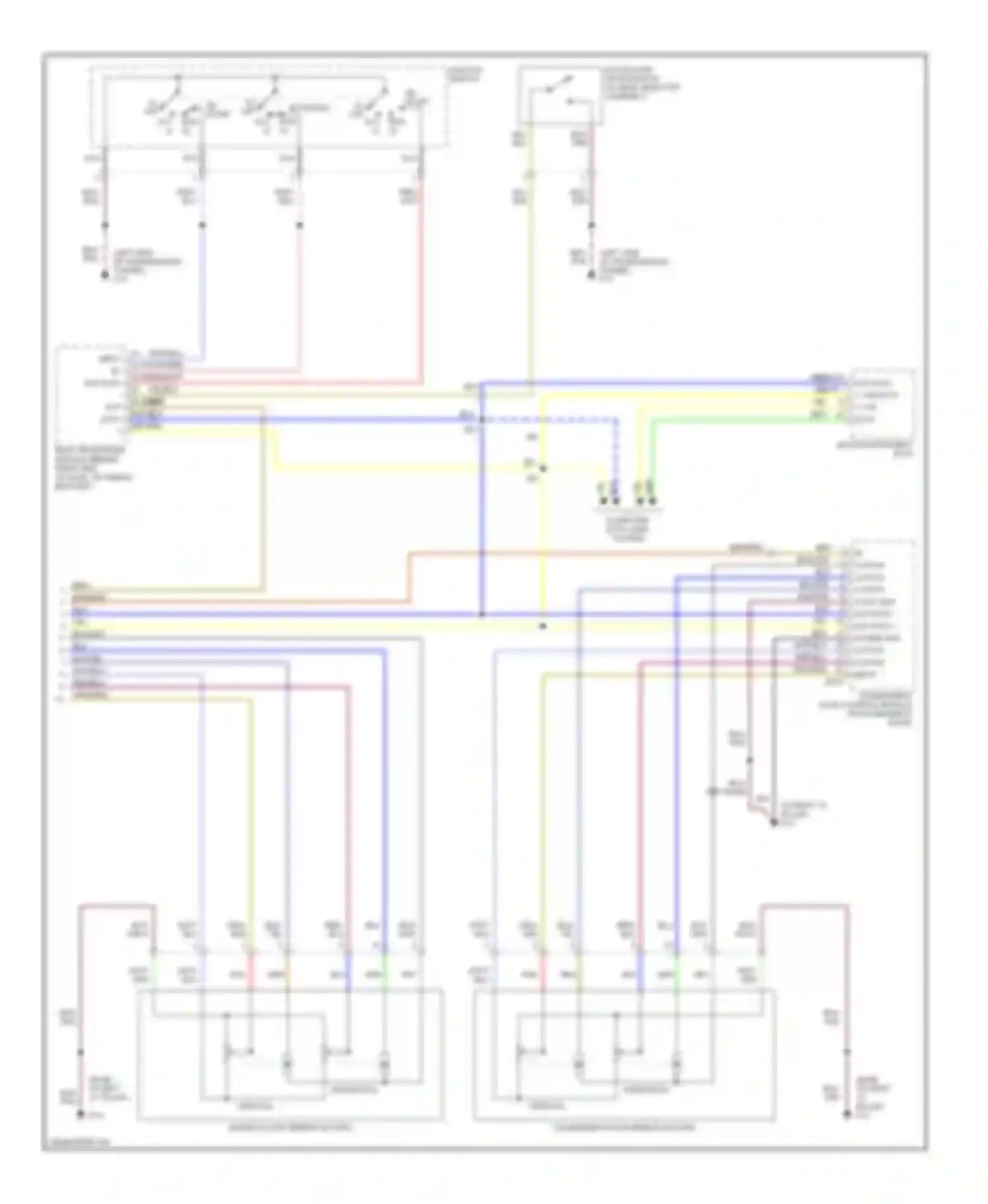 XKR Jaguar I (1998-2004): Memory mirrors circuit (2 of 2)