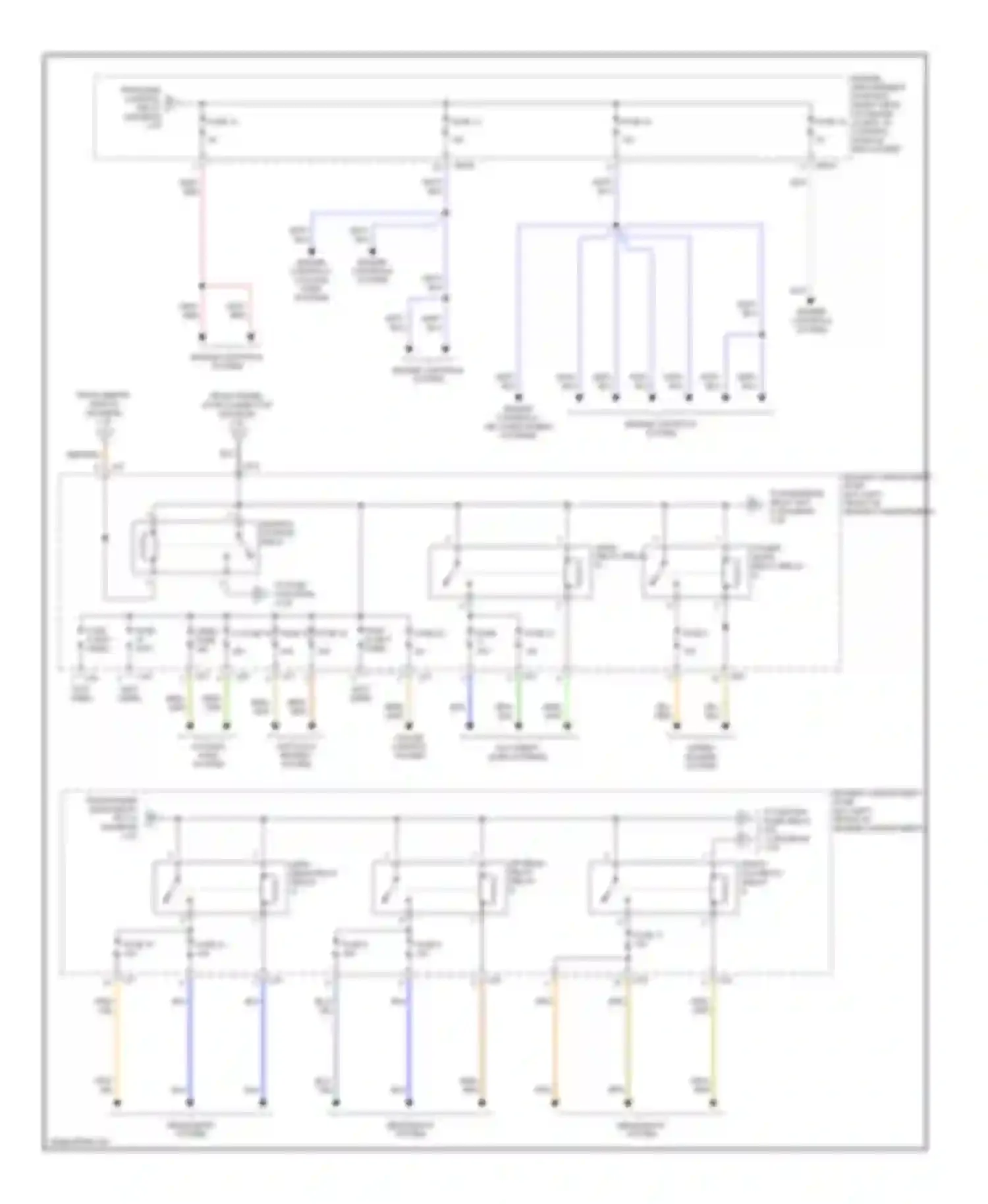 XKR Jaguar I (1998-2004): Power distribution circuit (2 of 6)
