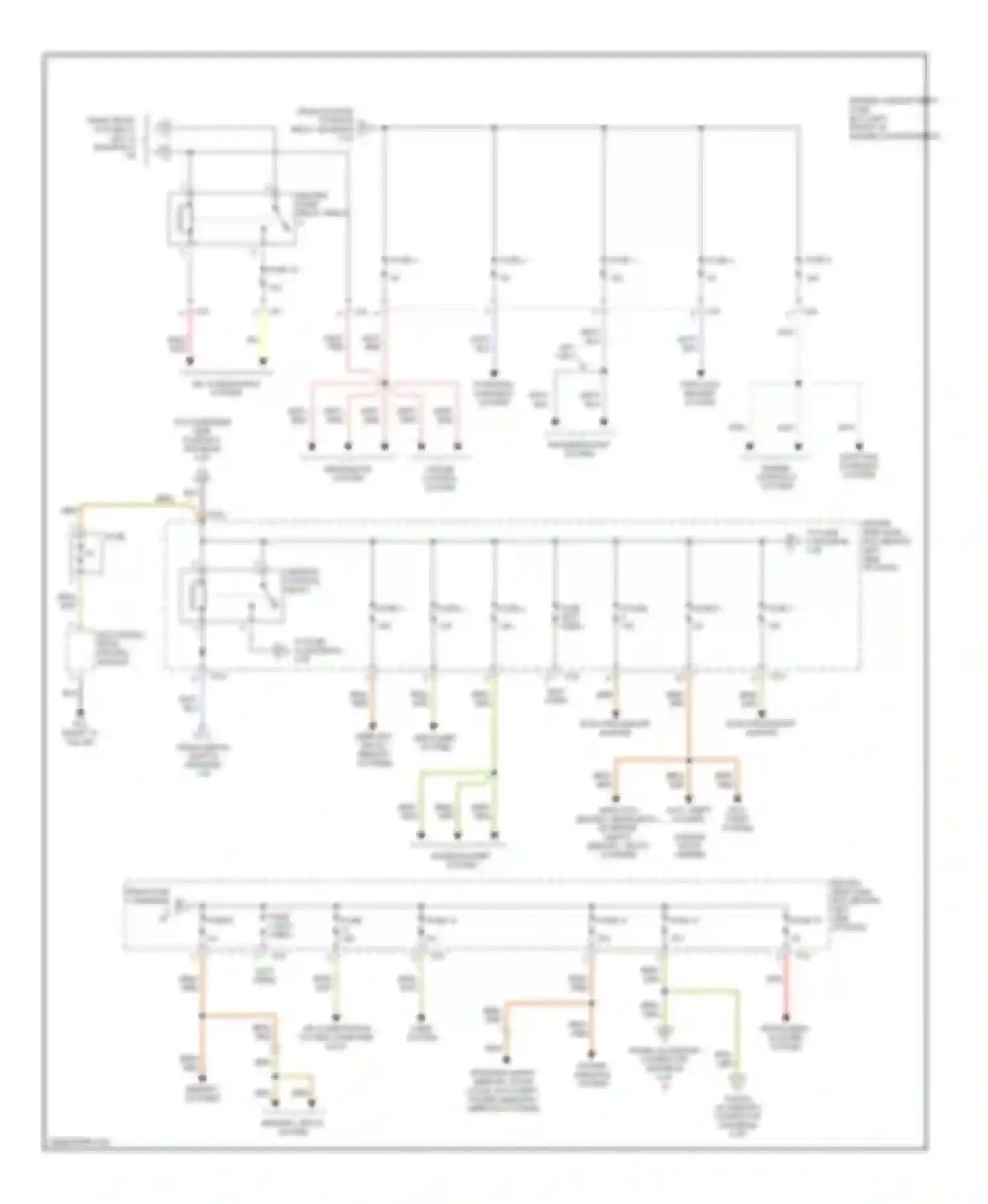 XKR Jaguar I (1998-2004): Power distribution circuit (3 of 6)