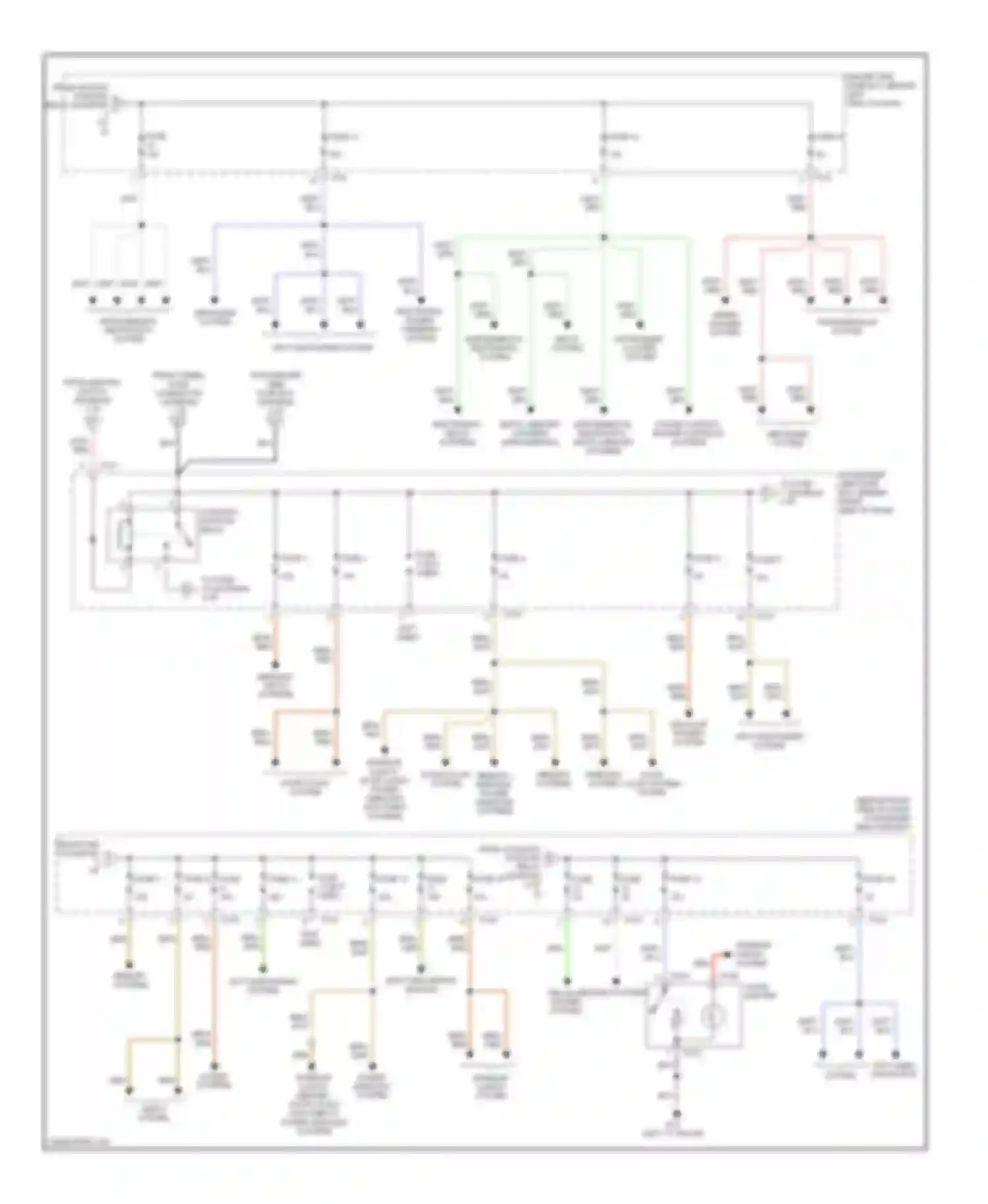 XKR Jaguar I (1998-2004): Power distribution circuit (4 of 6)