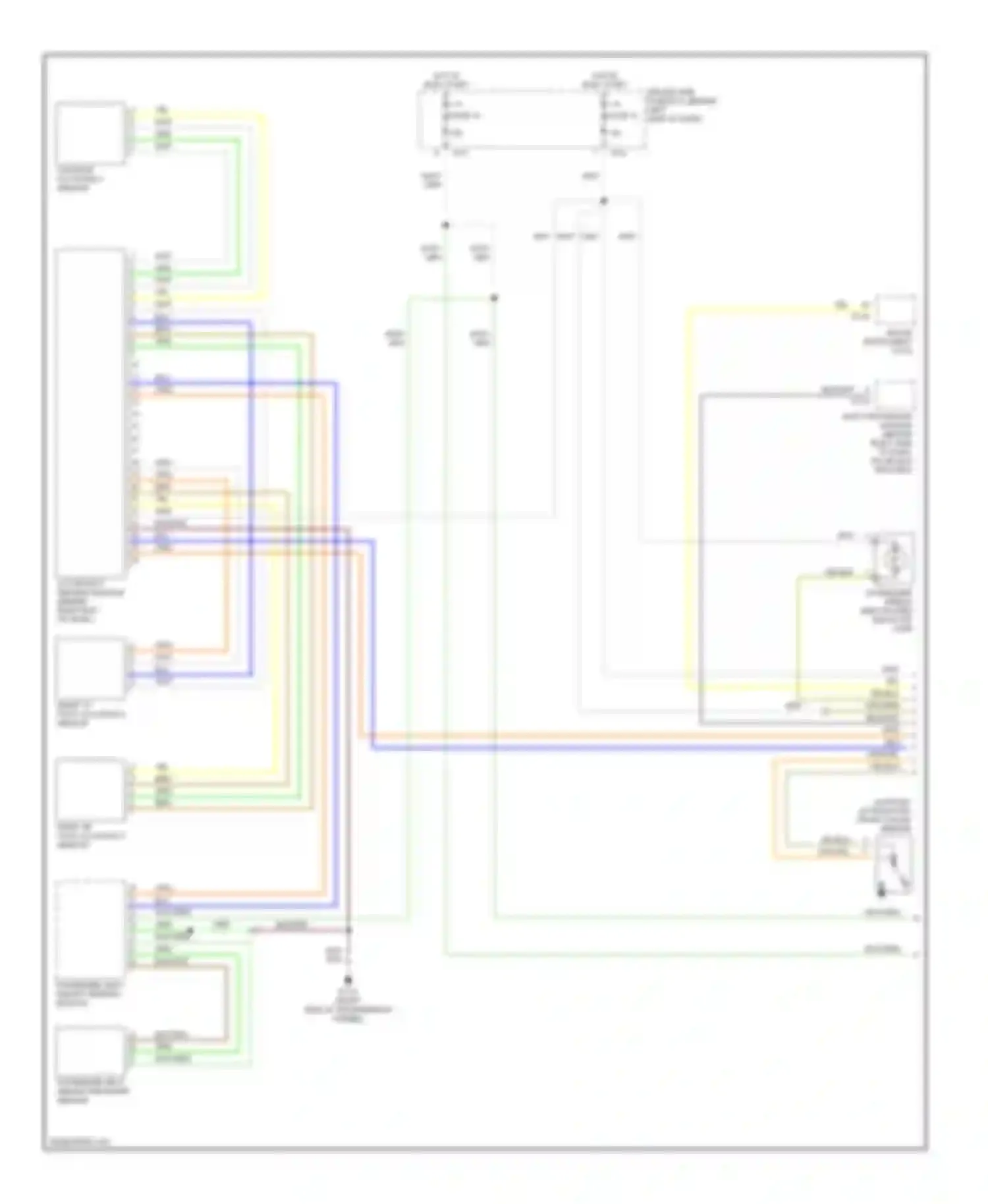 XKR Jaguar I (1998-2004): Supplemental restraint circuit (1 of 2)
