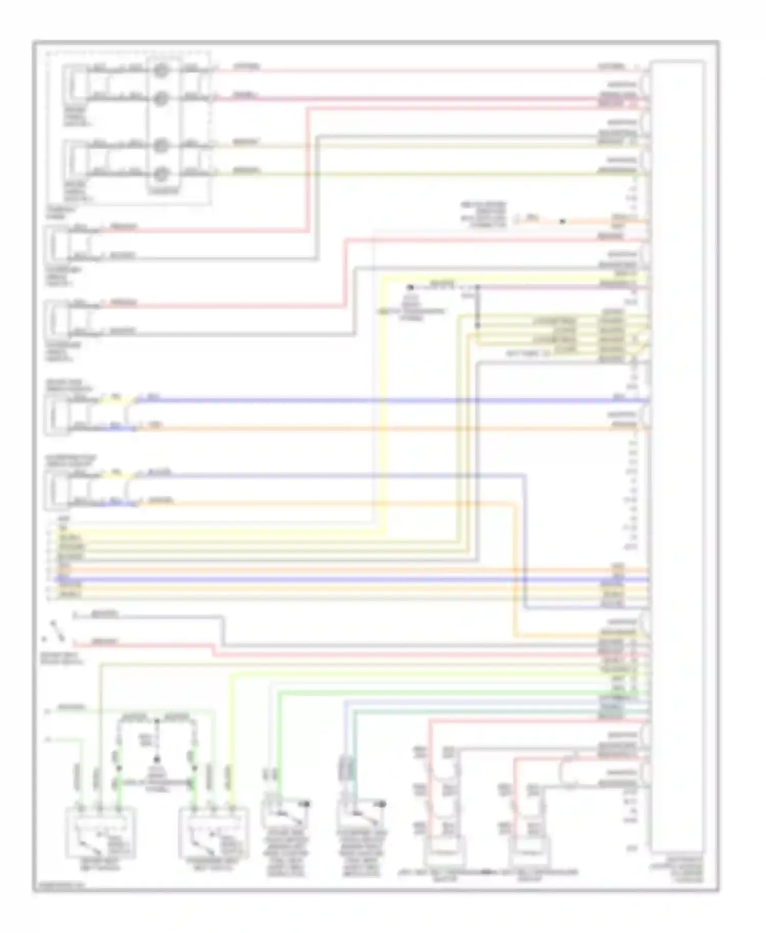 XKR Jaguar I (1998-2004): Supplemental restraint circuit (2 of 2)