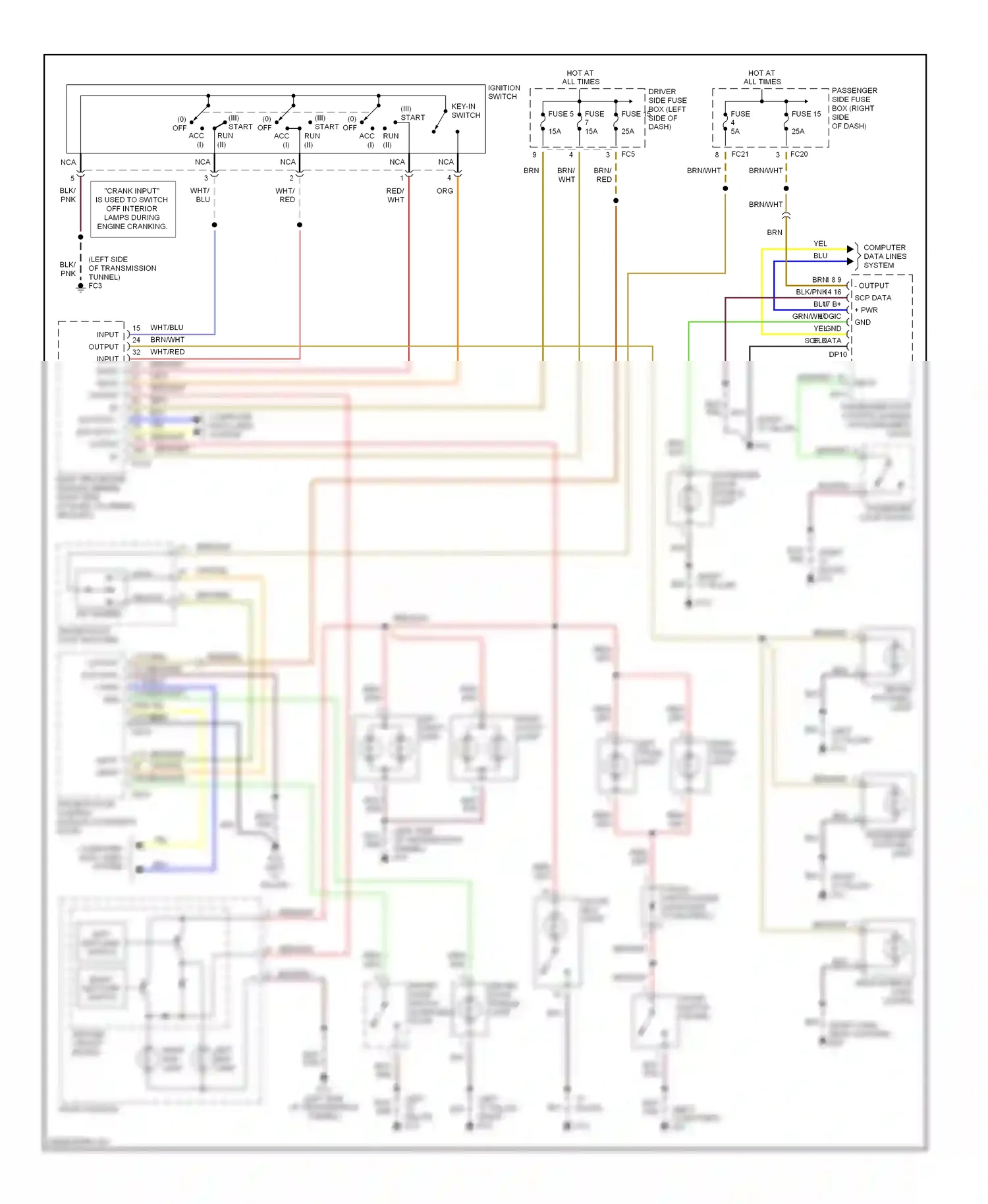 Jaguar XKR I (1998-2004) 4 12 20 input input input wiring diagram  (2 of 2)