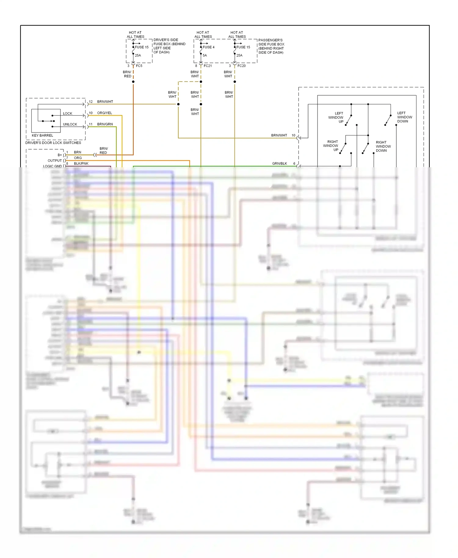 Jaguar XKR I (1998-2004) 4 7 12 input input input wiring diagram  (1 of 1)