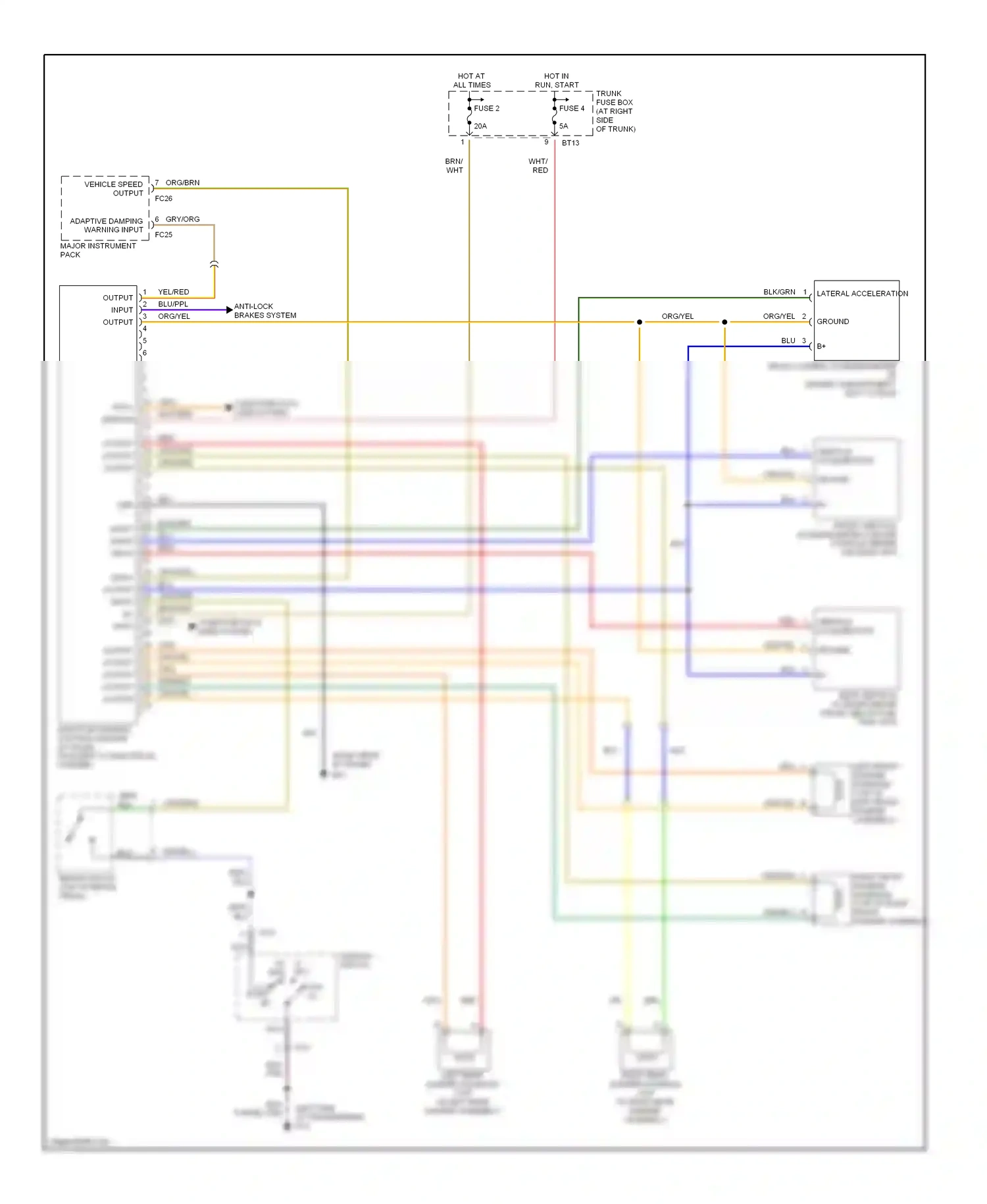 Jaguar XKR I (1998-2004) computer data lines system wiring diagram  (4 of 32)
