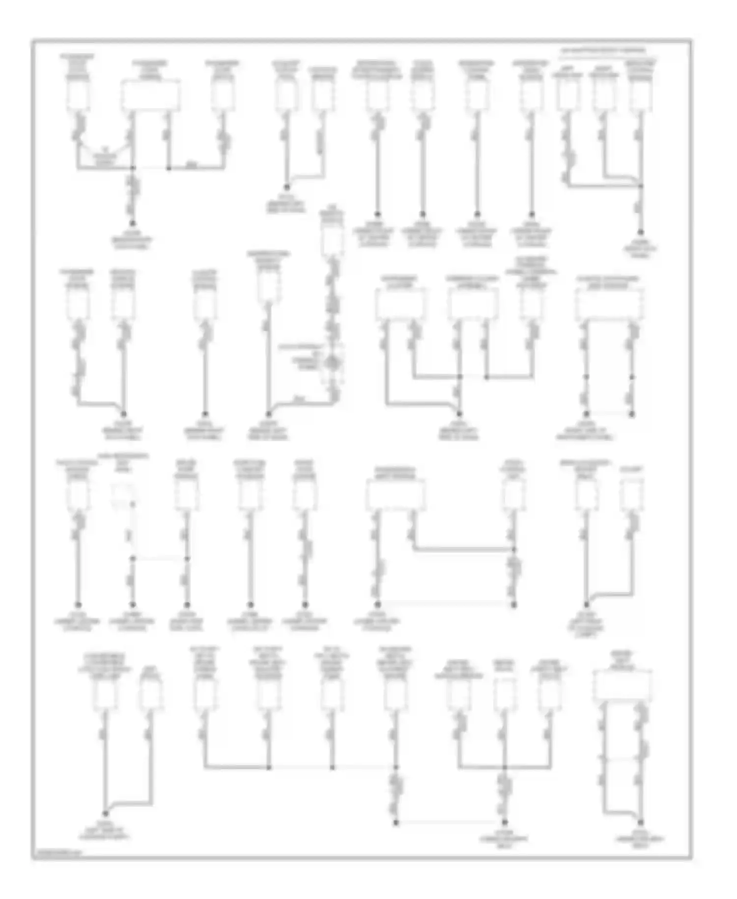 XKR Jaguar II facelift 2 (2011-2014): Ground distribution circuit (2 of 3)