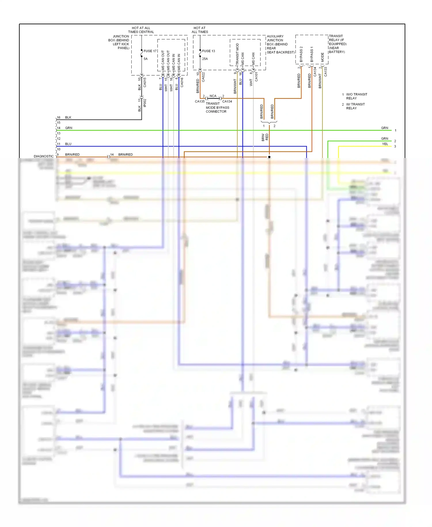 Jaguar XKR II facelift 2 (2011-2014) climate control module wiring diagram  (1 of 3)