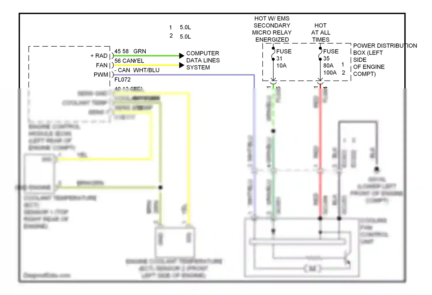 Jaguar XKR II facelift 2 (2011-2014) computer data lines system wiring diagram  (6 of 48)