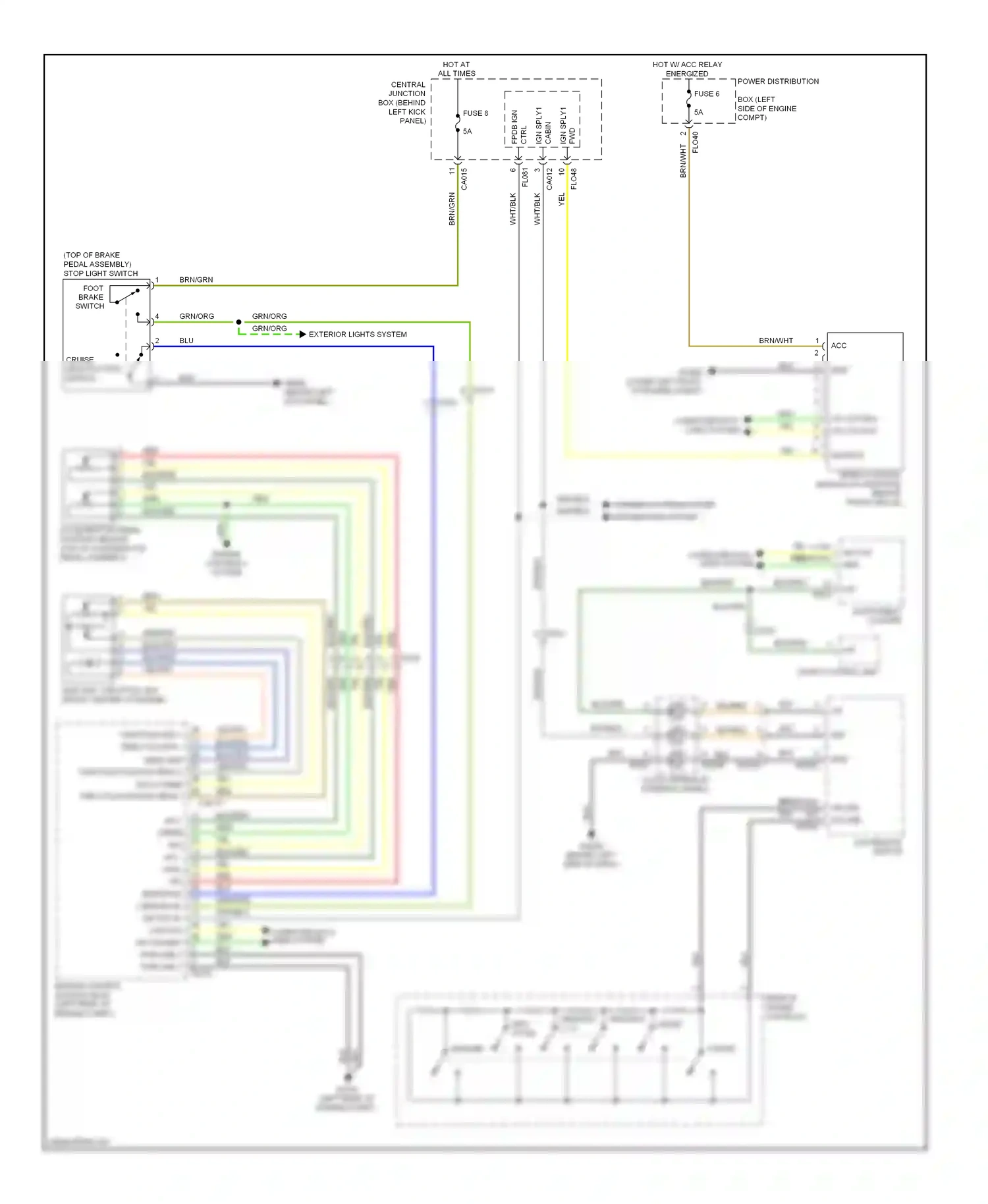 Jaguar XKR II facelift 2 (2011-2014) ctrl wiring diagram  (1 of 4)