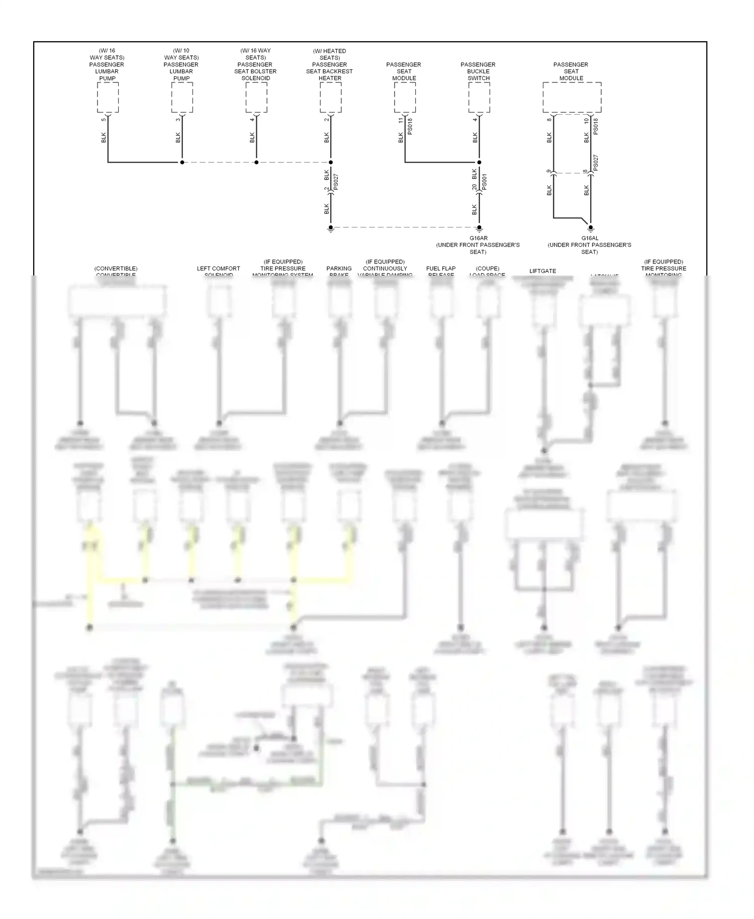 Jaguar XKR II facelift 2 (2011-2014) (if equipped) continuously variable damping module wiring diagram  (1 of 1)
