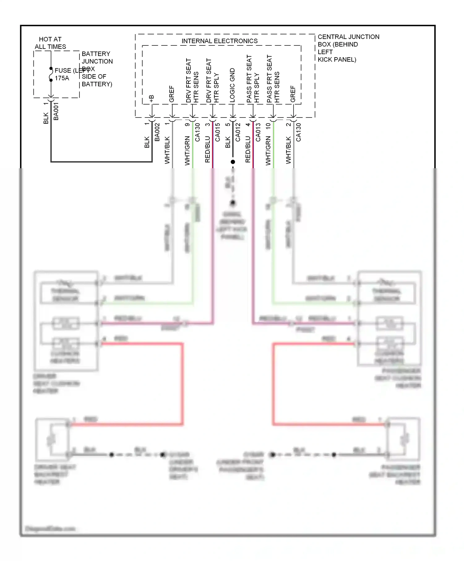 Jaguar XKR II facelift 2 (2011-2014) internal electronics wiring diagram  (4 of 8)