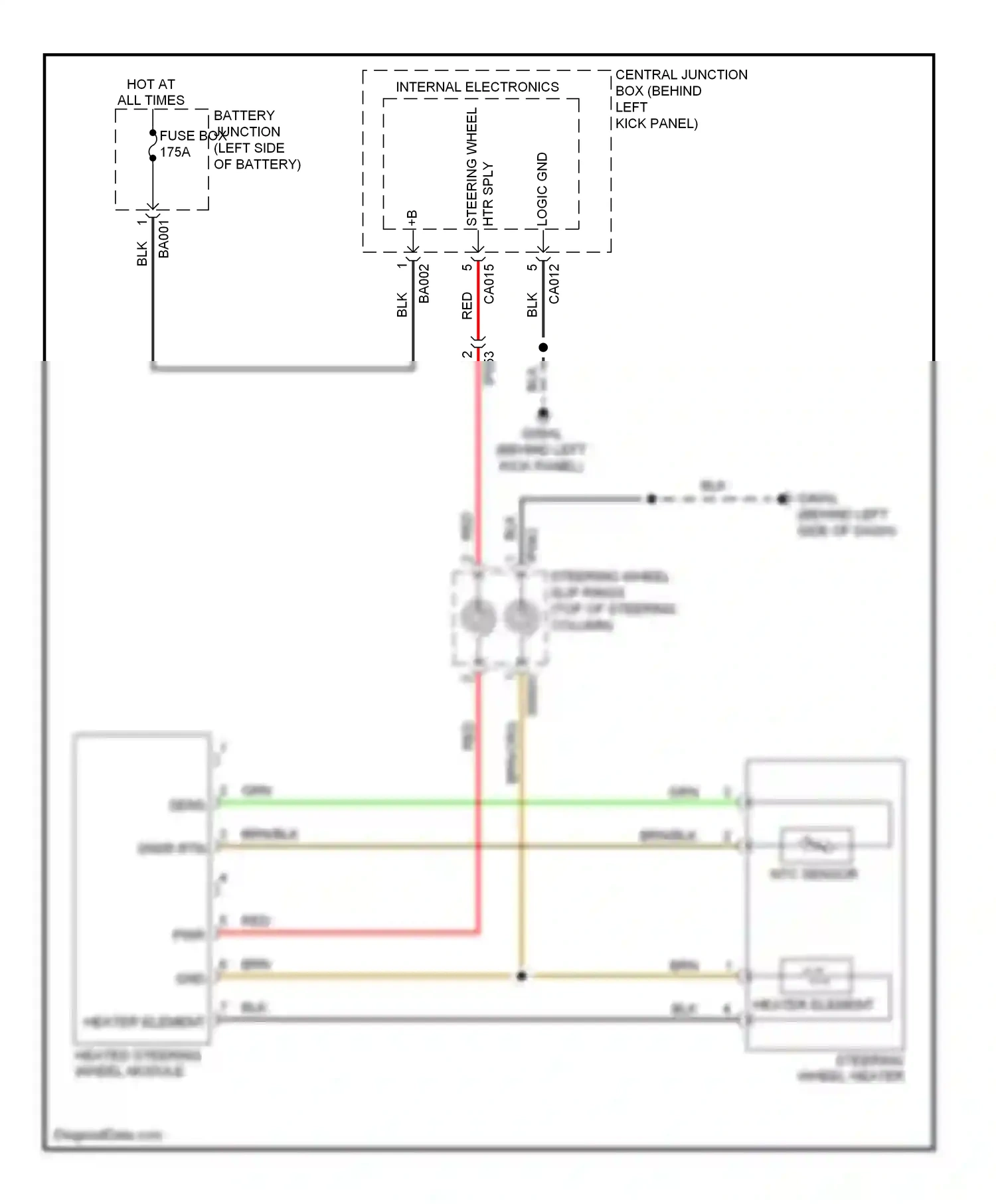Jaguar XKR II facelift 2 (2011-2014) internal electronics wiring diagram  (5 of 8)