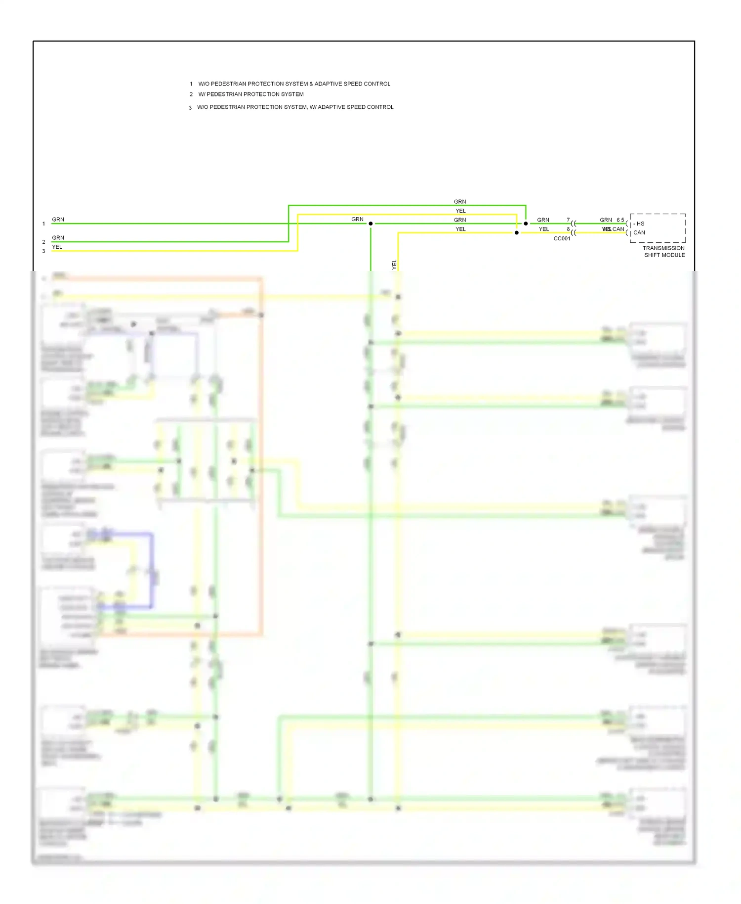 Jaguar XKR II facelift 2 (2011-2014) steering column locking module wiring diagram  (2 of 2)