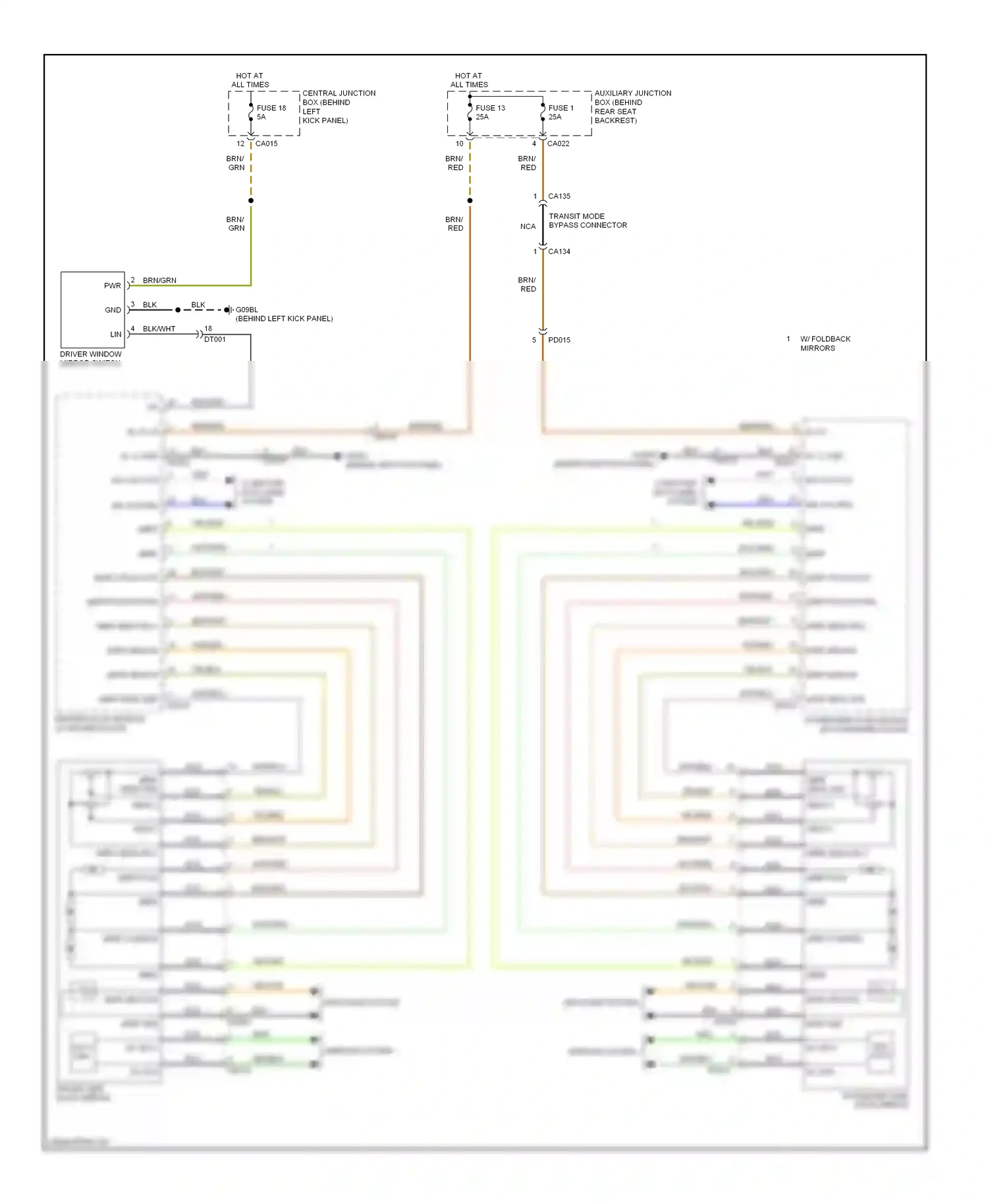 Jaguar XKR II facelift (2009-2011) computer data lines system wiring diagram  (26 of 50)