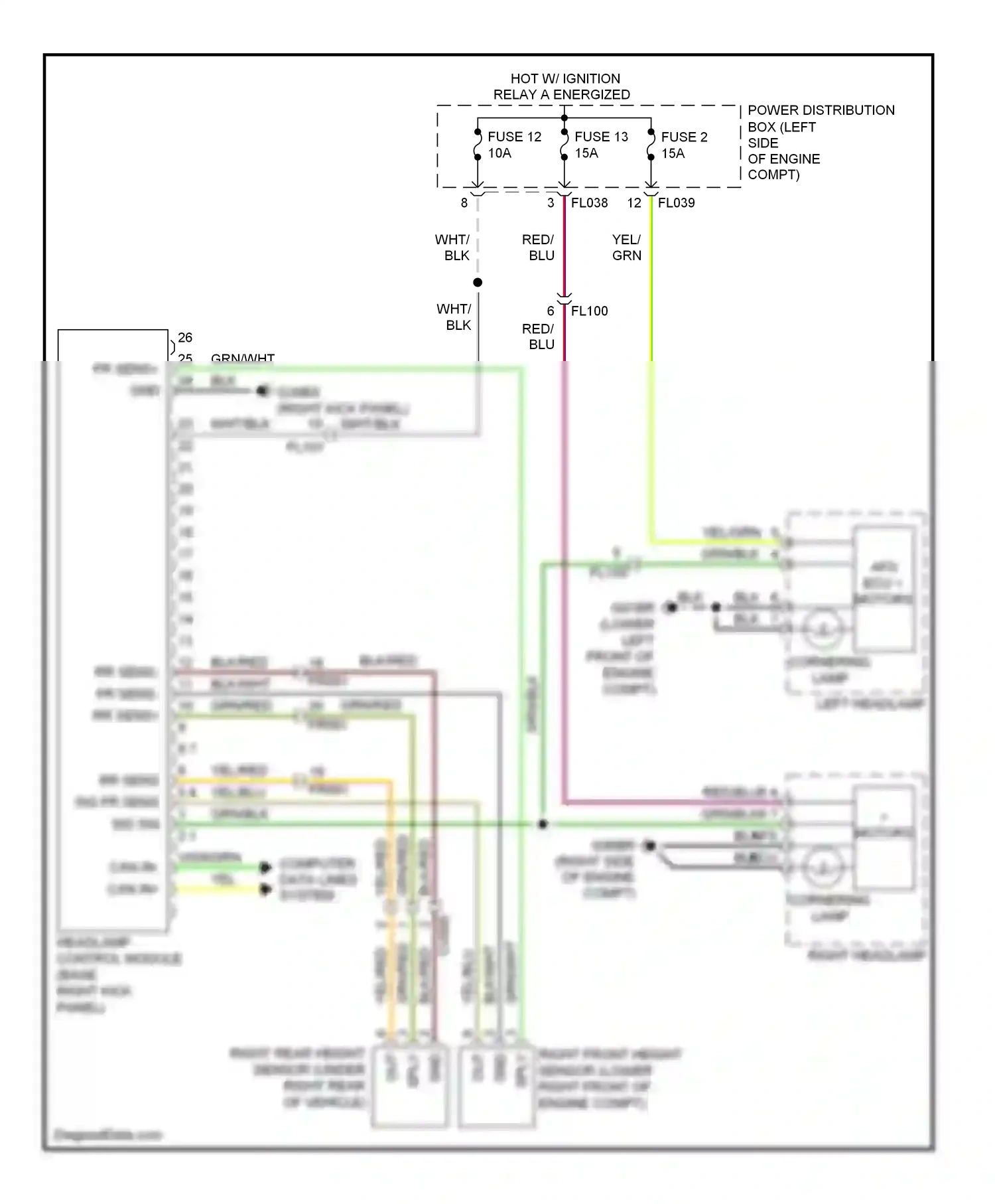 Jaguar XKR II facelift (2009-2011) computer data lines system wiring diagram  (17 of 50)
