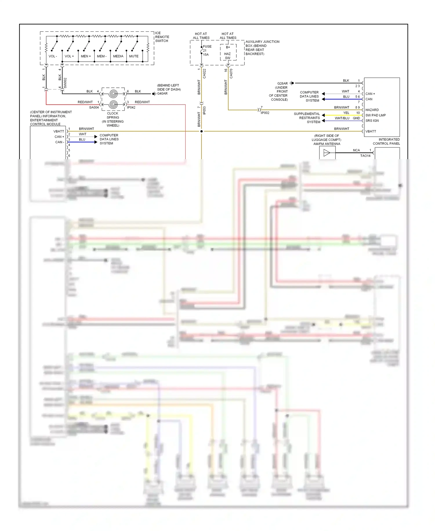 Jaguar XKR II facelift (2009-2011) computer data lines system wiring diagram  (31 of 50)